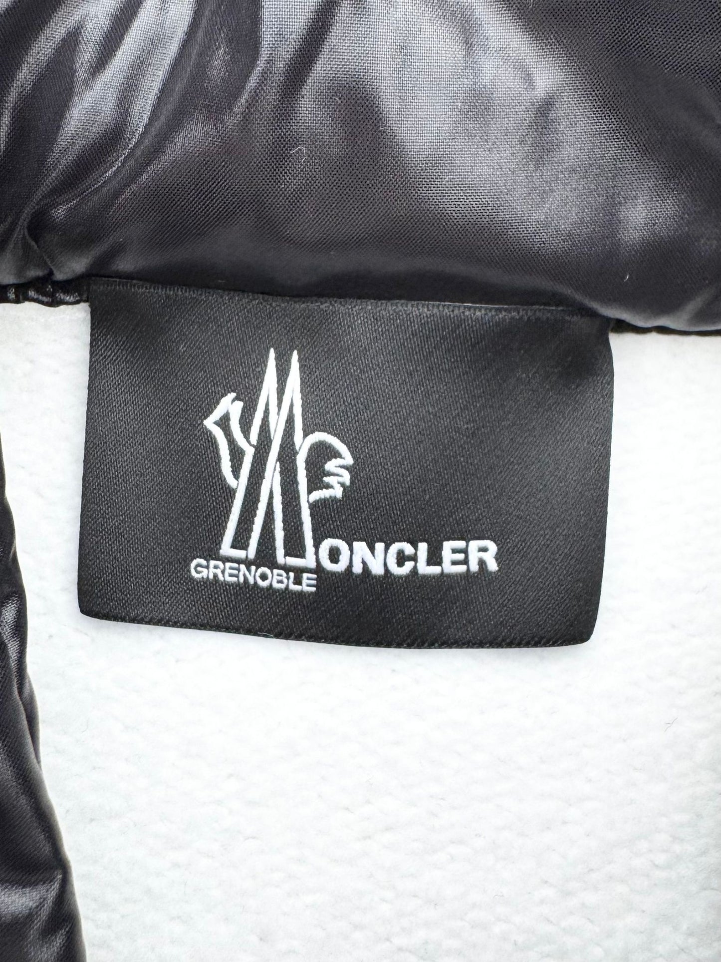 Moncler Shell-trimmed Ivory Grenoble Text Logo Hoodie - XS (UK 10-12)