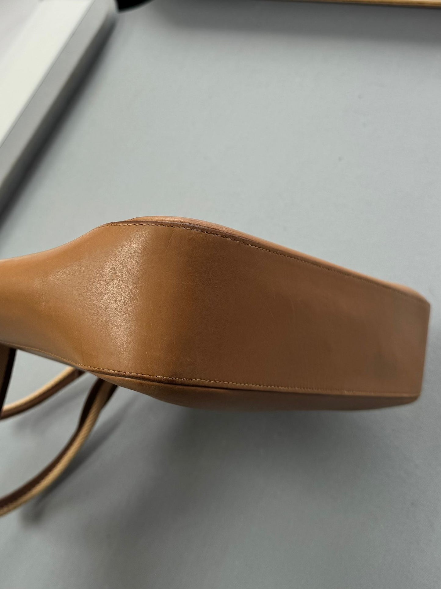 Gucci Tan Web Leather Tote