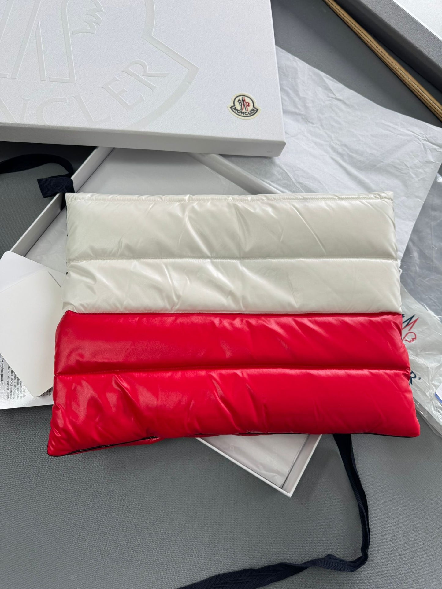 Moncler Busta Piumino Puffer Down Laptop Sleeve Case Clutch - Limited Edition