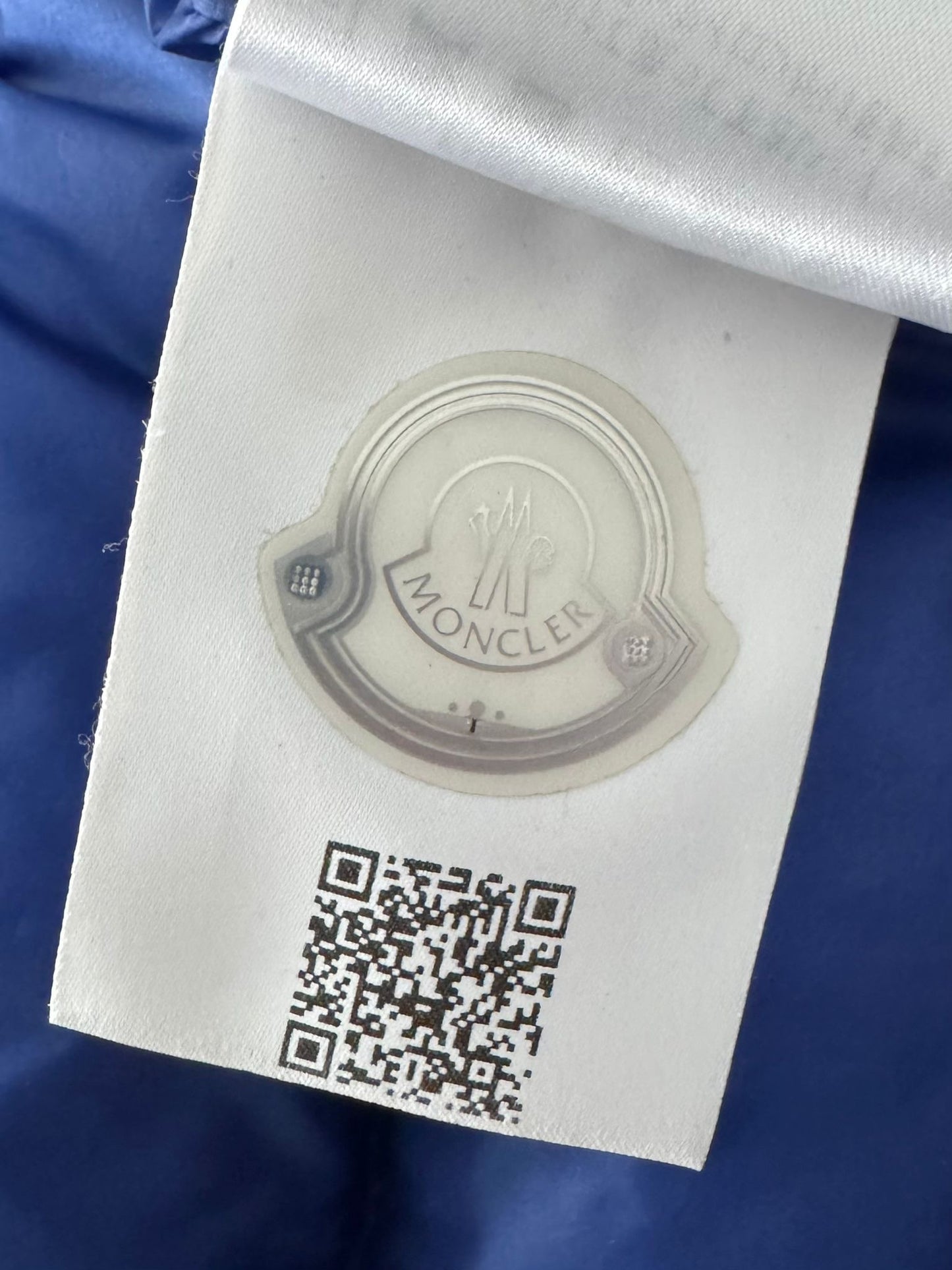 Moncler Blue Agay Down Jacket - Size 3 (22''PTP)