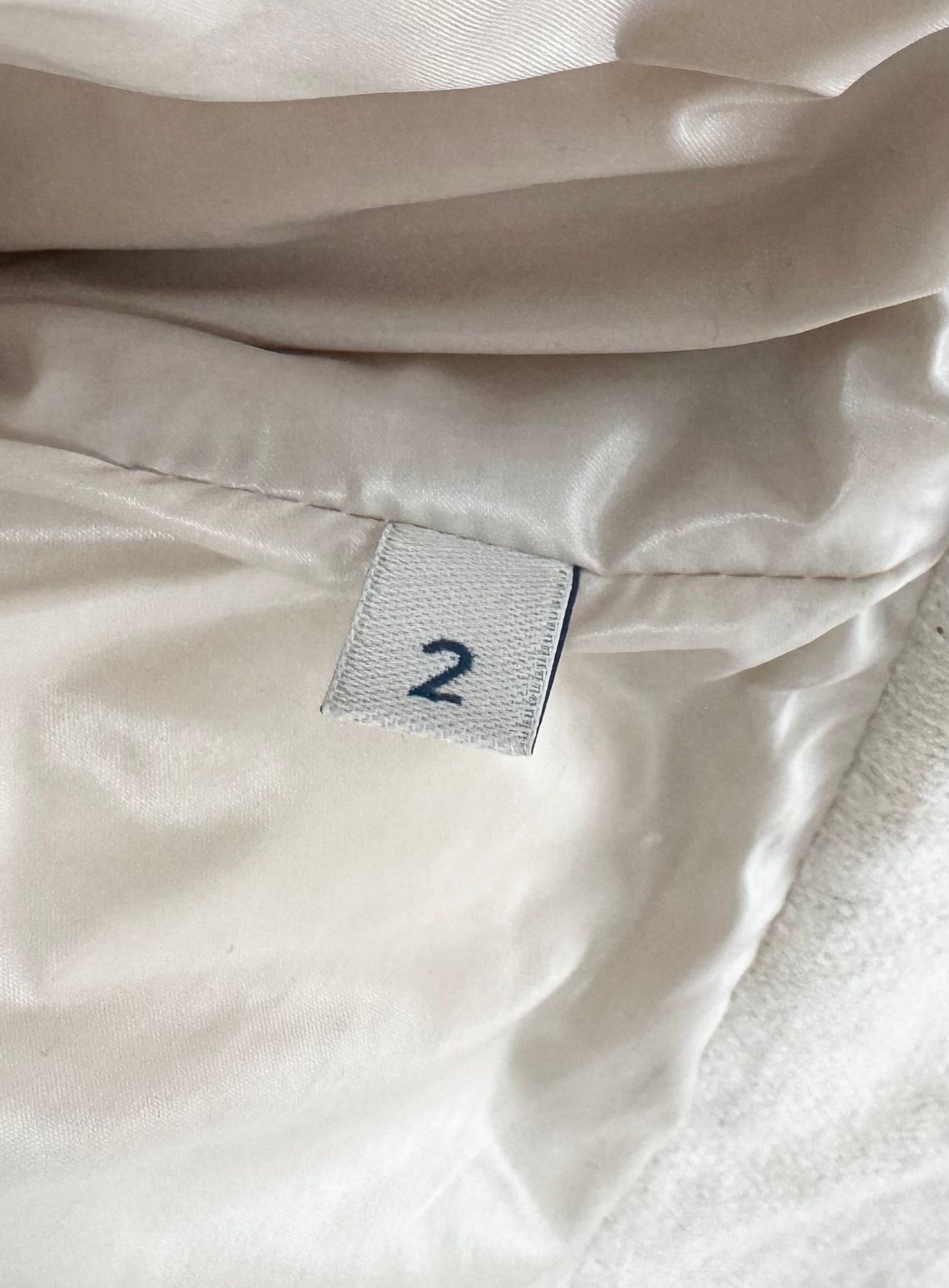 Moncler Beige Cayeux Wool Blend Down Jacket - Size 2 (UK10-12)