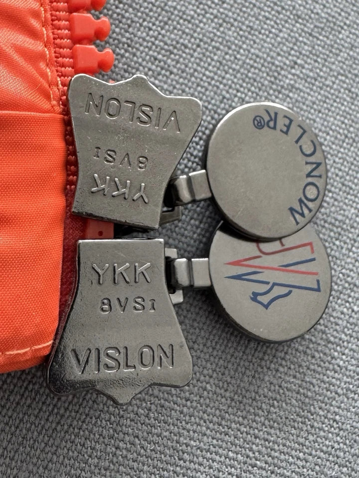 Moncler Orange Bormes Gilet - Size 6 (XL /XXL) 26” PTP