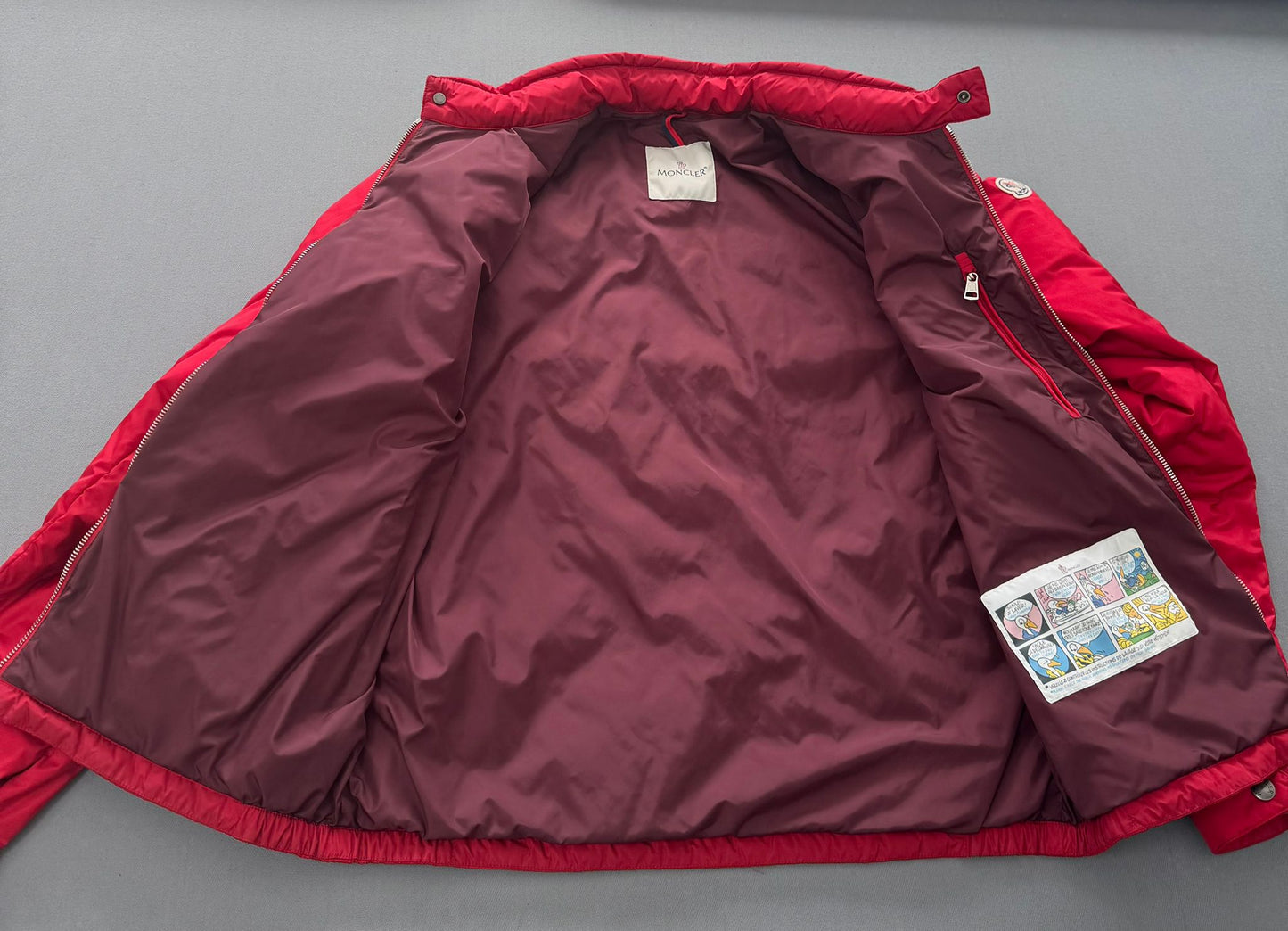 Moncler Red Bernard Jacket - Size 3 (23'' ptp)