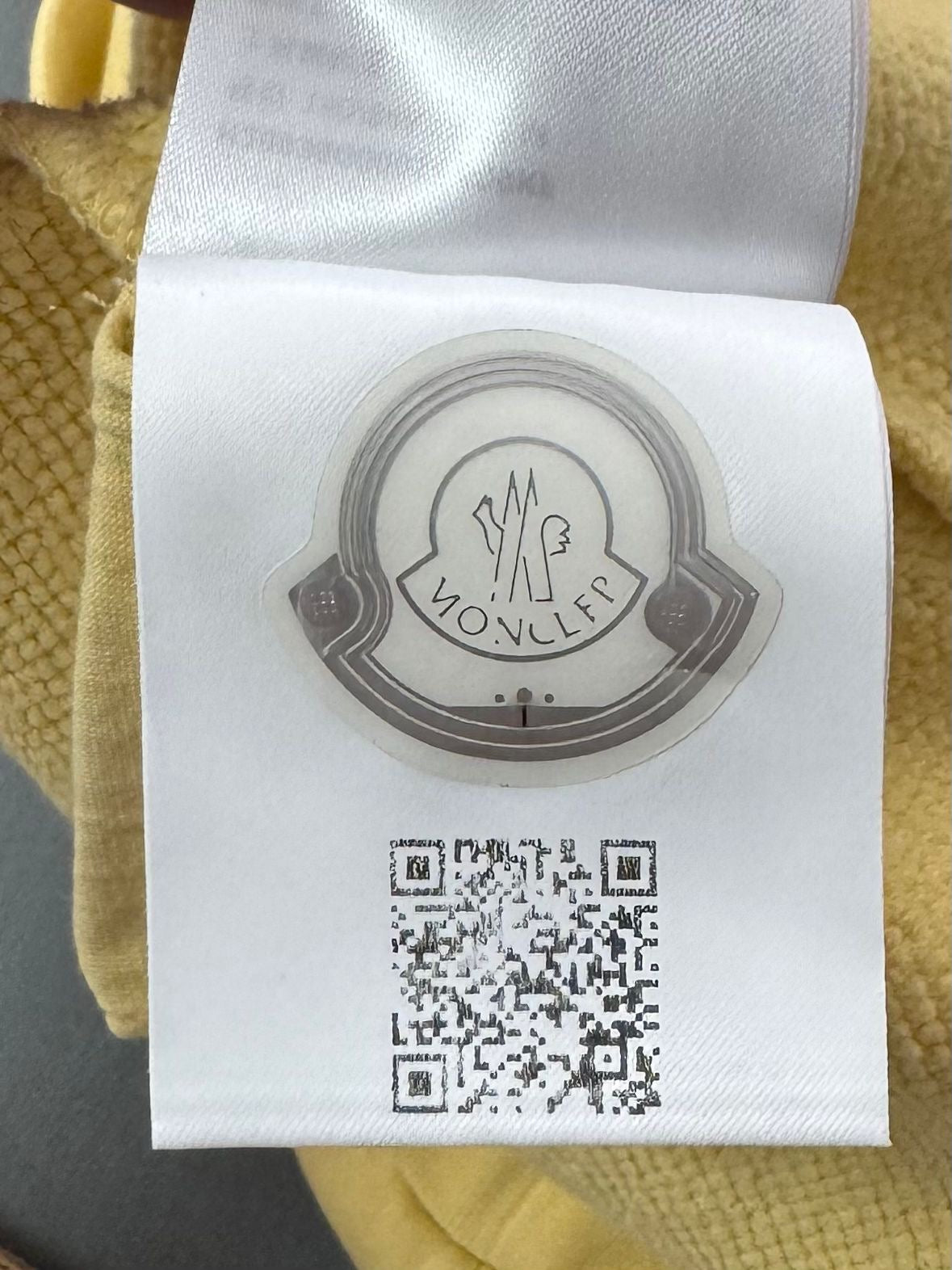 Moncler Ladies Printed Cotton Blend Yellow Hoodie - Size: Medium (22.5''ptp)