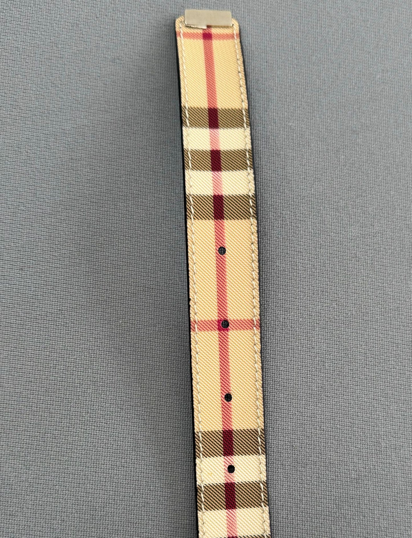 Burberry Nova Check Coated Canvas Belt - Size 40 / 100 - Fits UK12/14