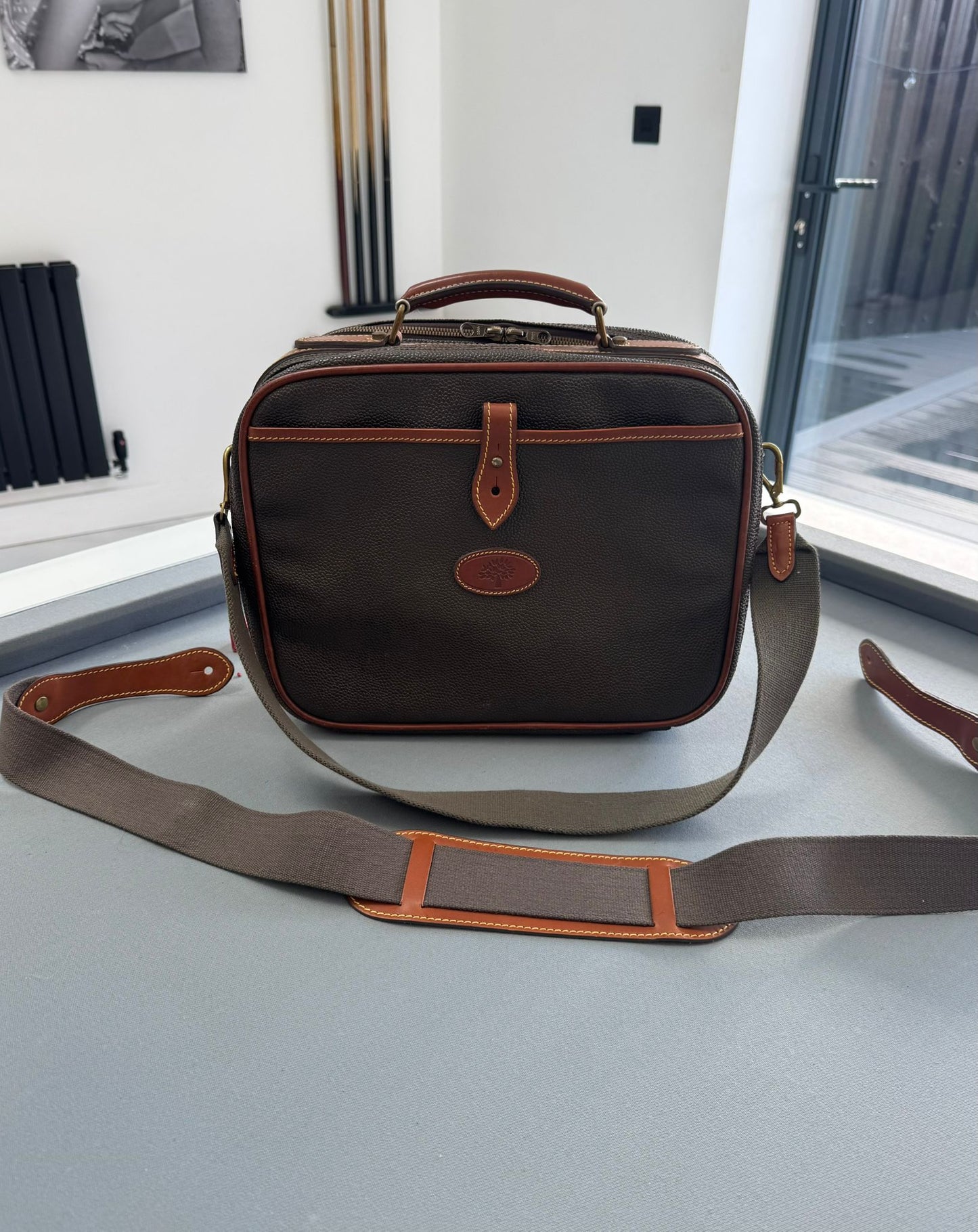 Mulberry Mole & Cognac Scotchgrain Briefcase