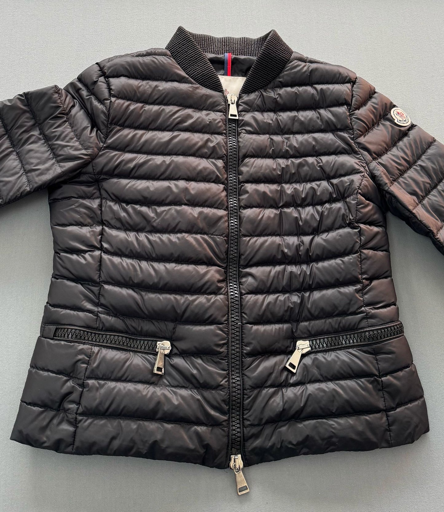 Moncler Blen Black Down Jacket - Fits UK 10 - Size 3 (20” PTP)