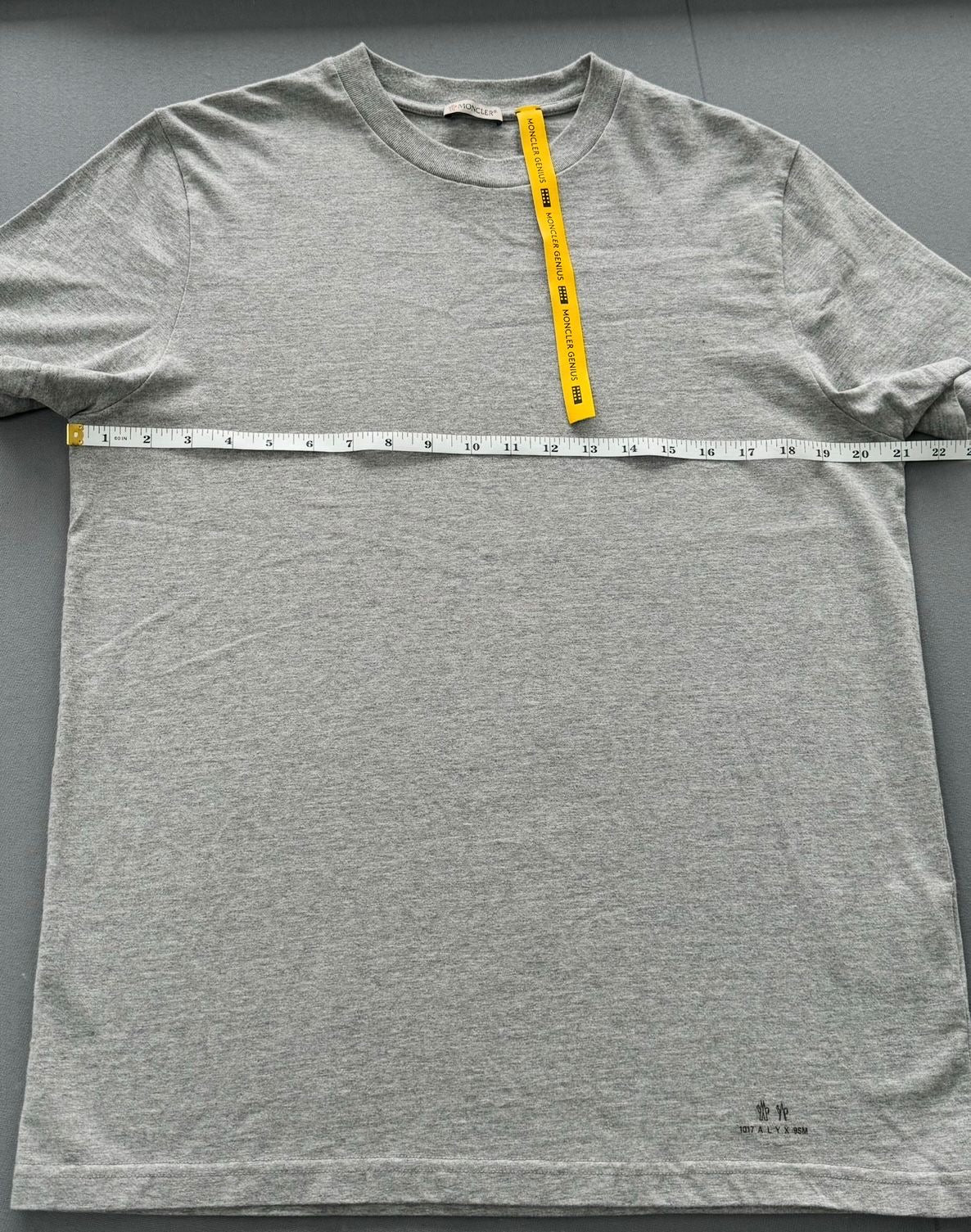 Moncler Genius 6 1017 ALYX 9SM Grey T Shirt - Large (21''PTP)