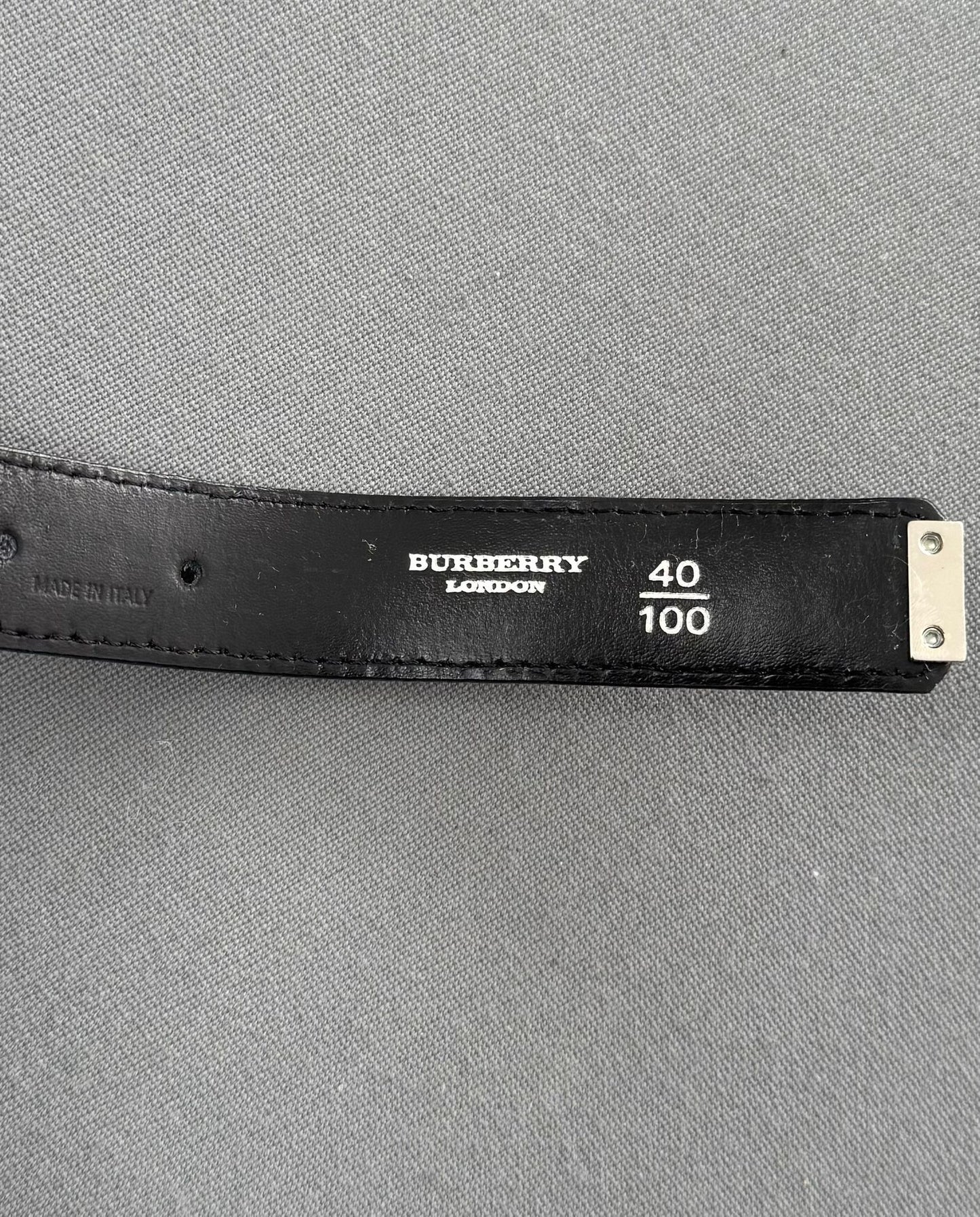 Burberry Nova Check Coated Canvas Belt - Size 40 / 100 - Fits UK12/14