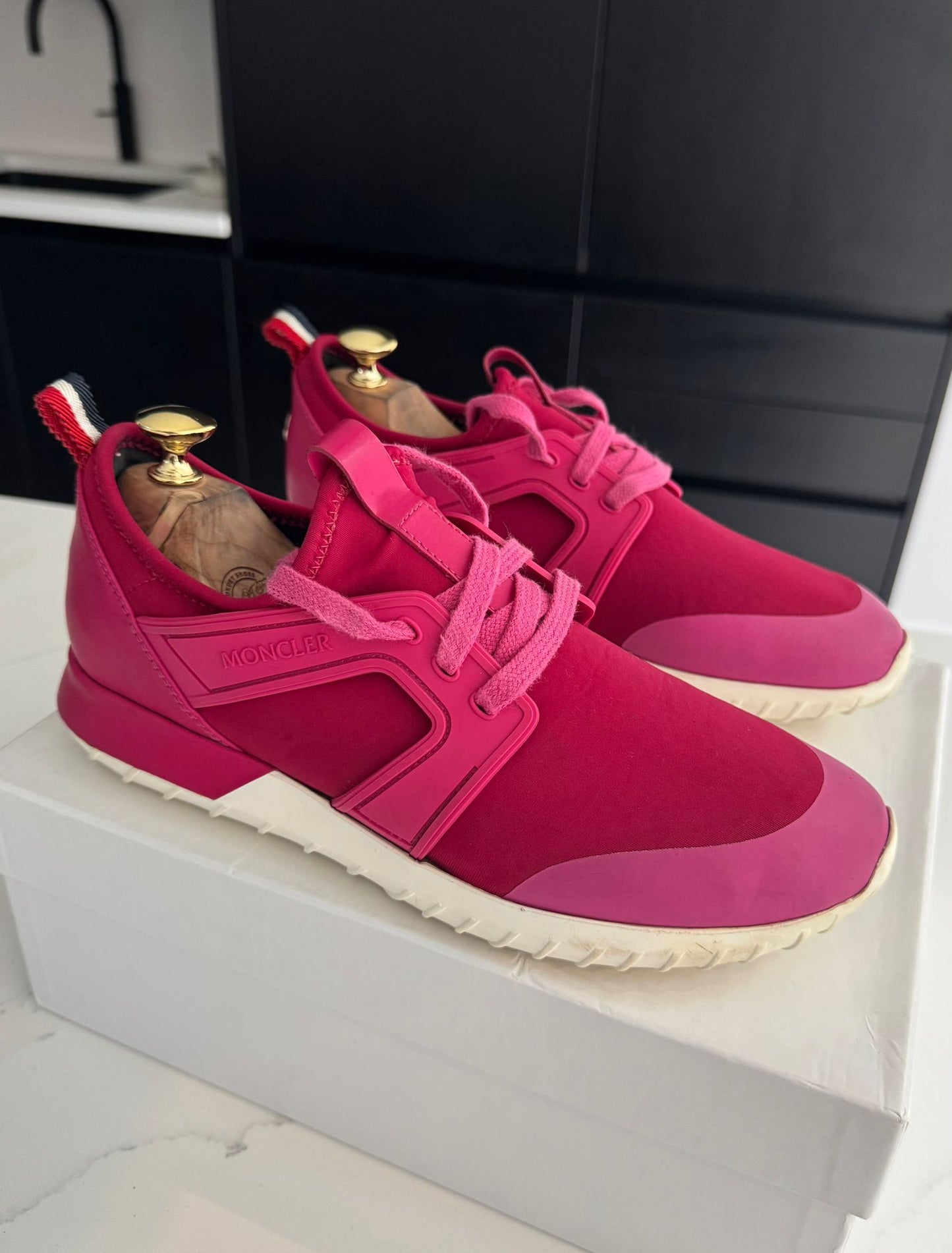 Moncler Fushia Pink Meline Scarpa Trainers - UK 6(EU 39)