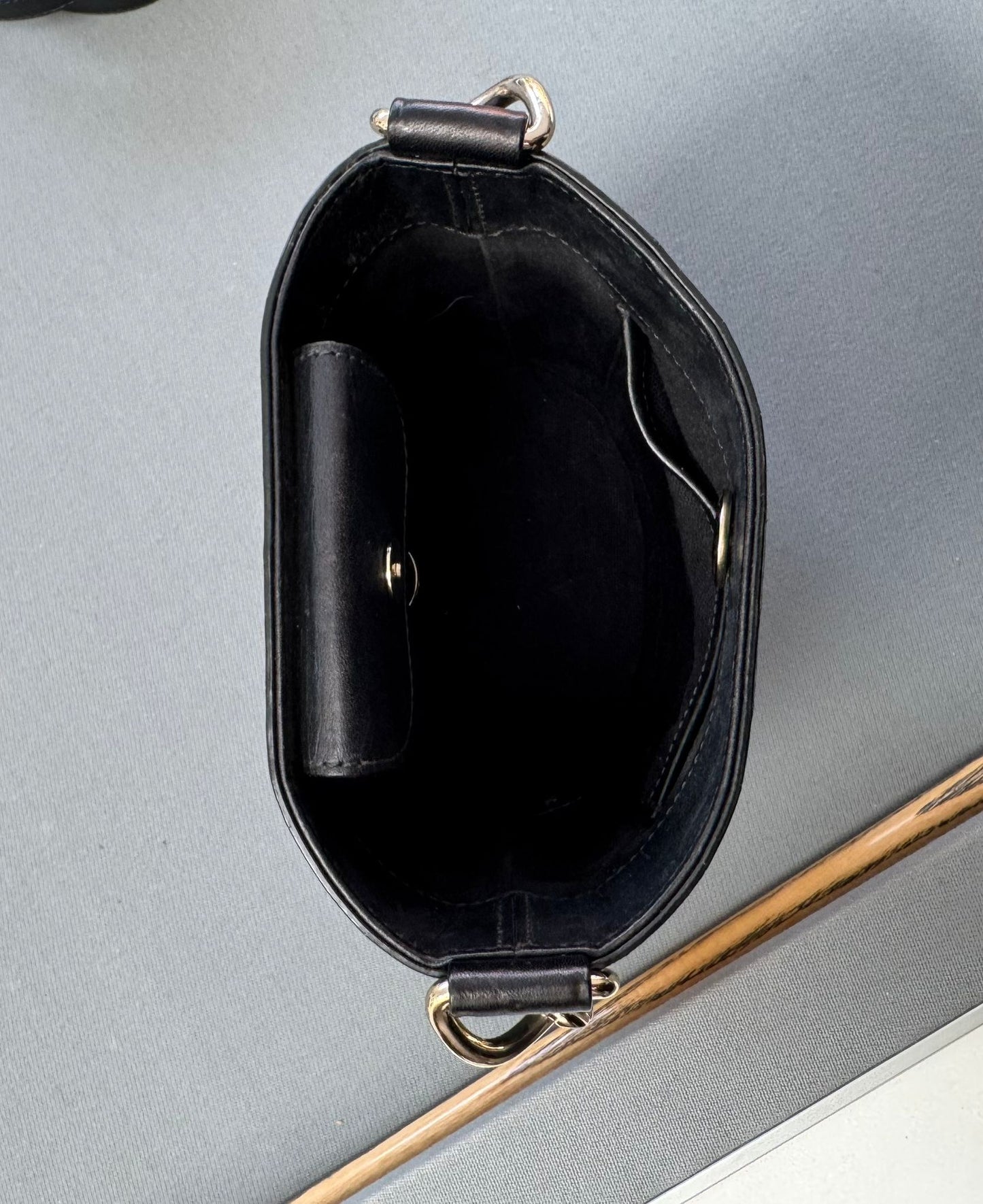 Mulberry Mini Jamie Bucket Bag Black With Gold Hardware