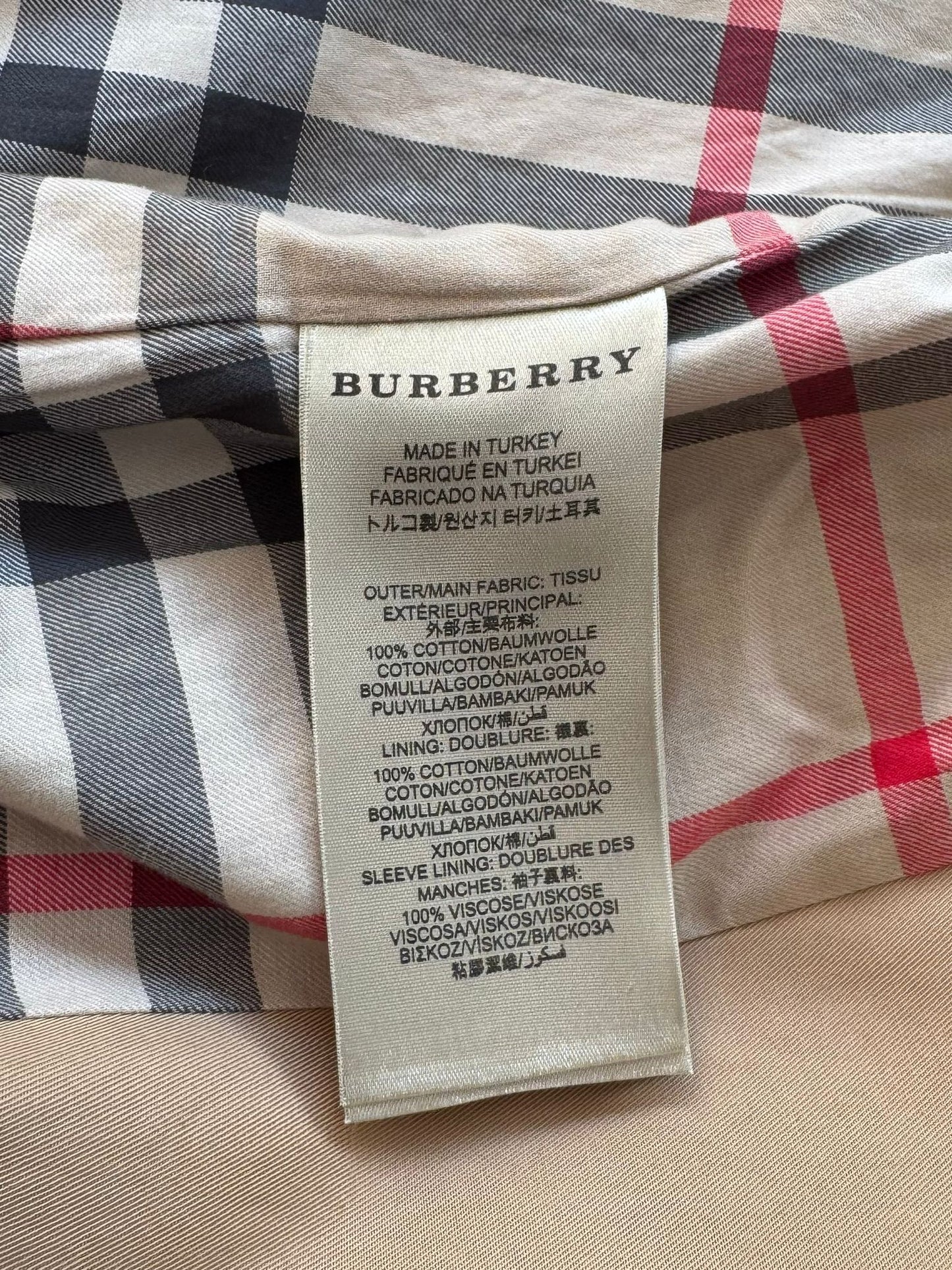Burberry Sandringham Trench Coat - Size UK12 (20''ptp)