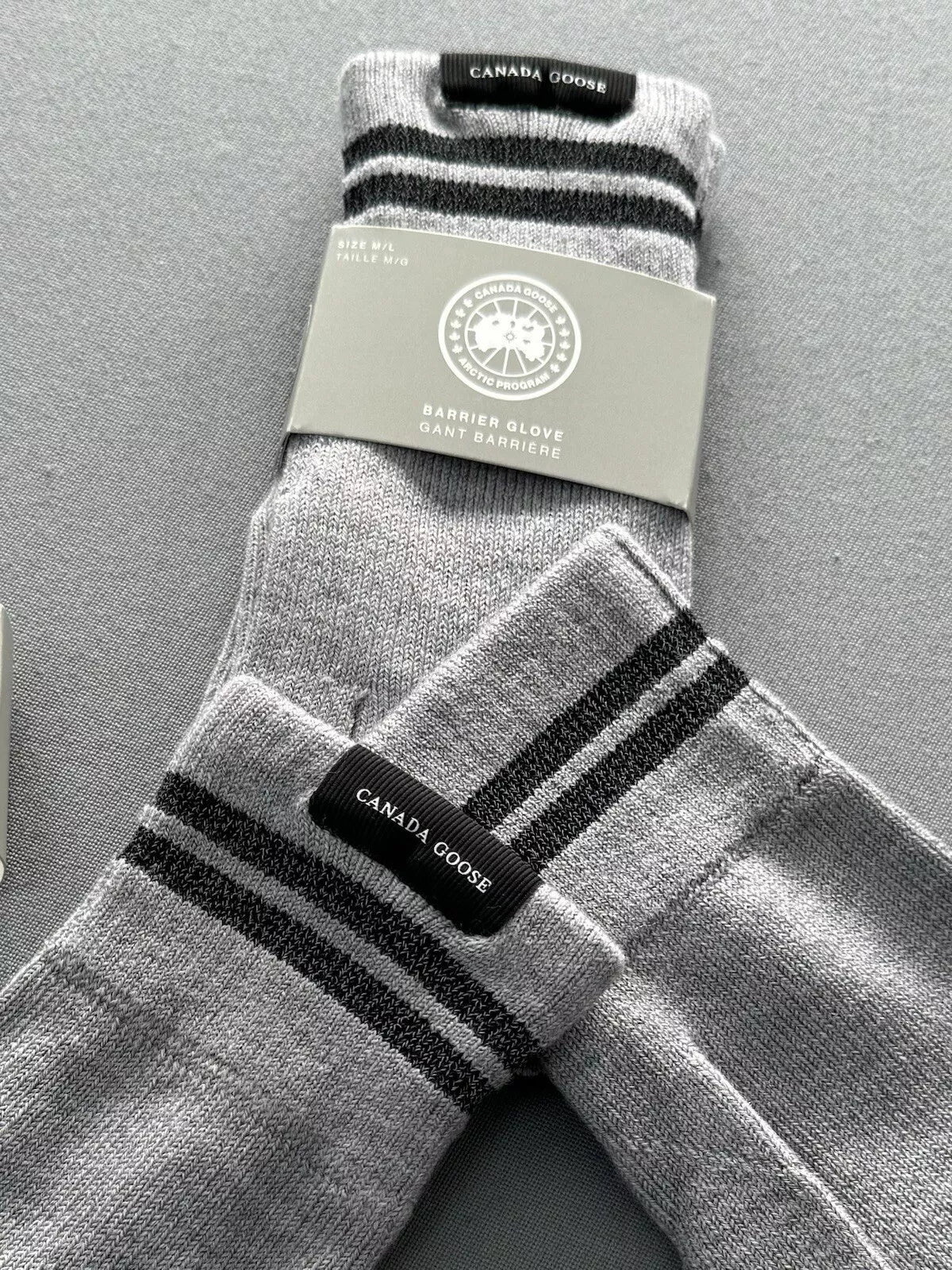 Canada Goose Barrier Reflective Gloves - Heather Grey - L/XL