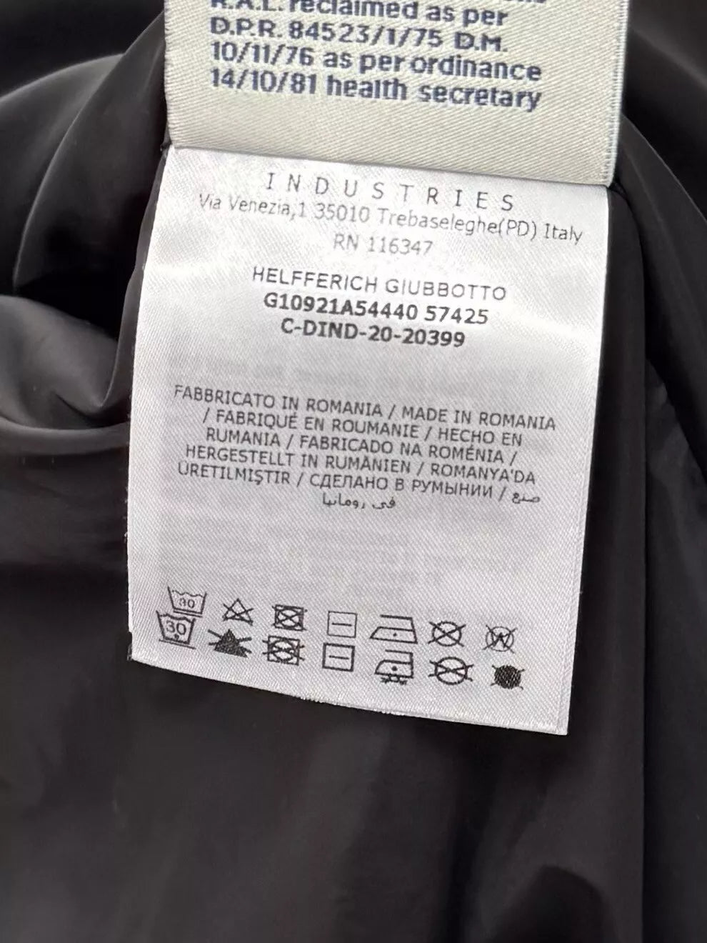 Moncler 1952 Helfferich Black Down Jacket - Size 4 - PTP 24”