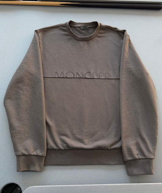 Moncler Grey Sweater - Size: XXL (25''ptp)
