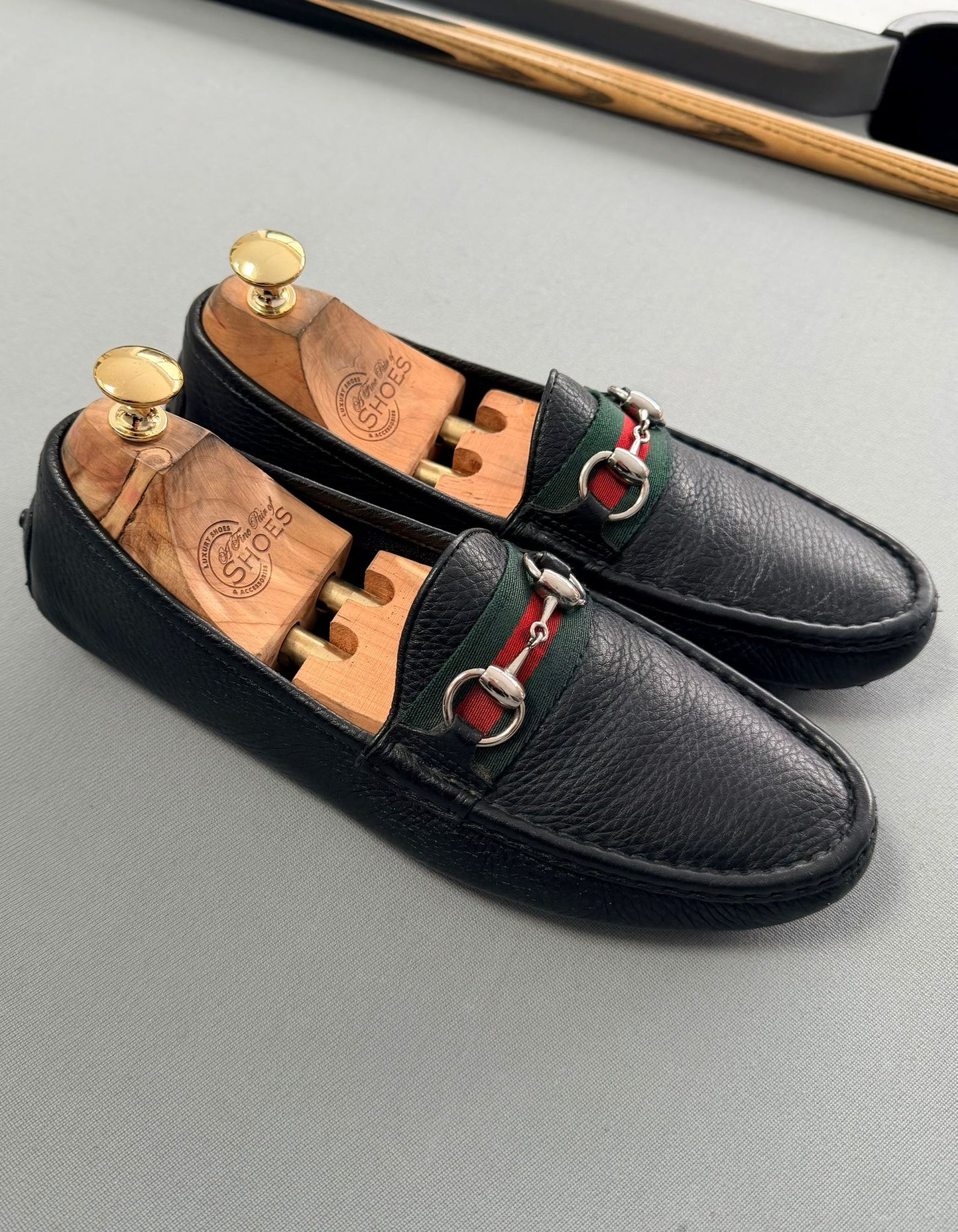 Gucci Horsebit Black Loafers - Size UK6 (EU40)