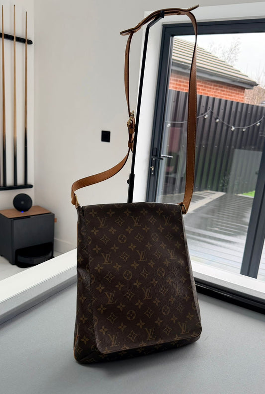 Louis Vuitton Monogram GM Musette Crossbody/ Shoulder Bag