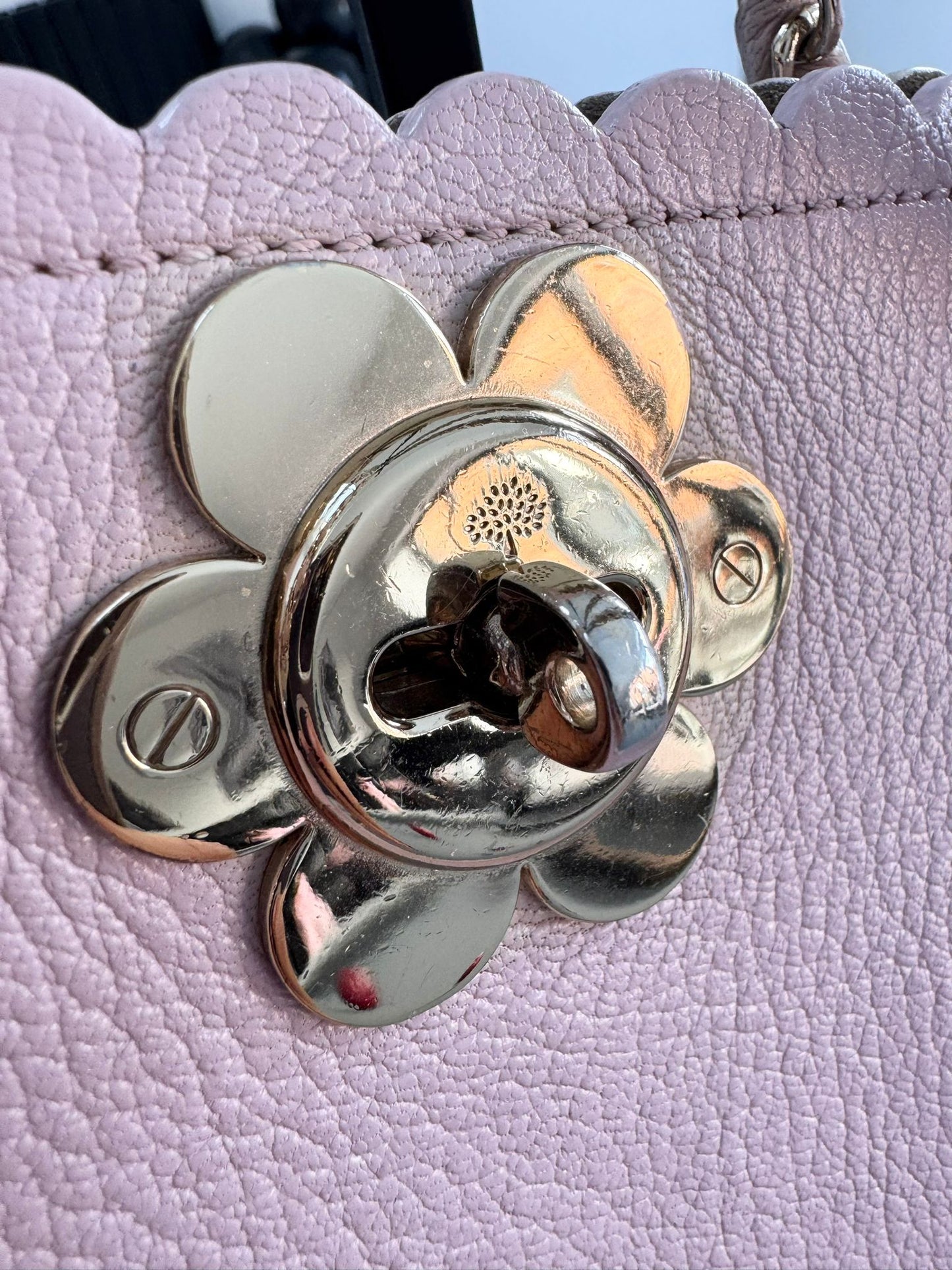 Mulberry Cecily Flower Baby Pink Tote