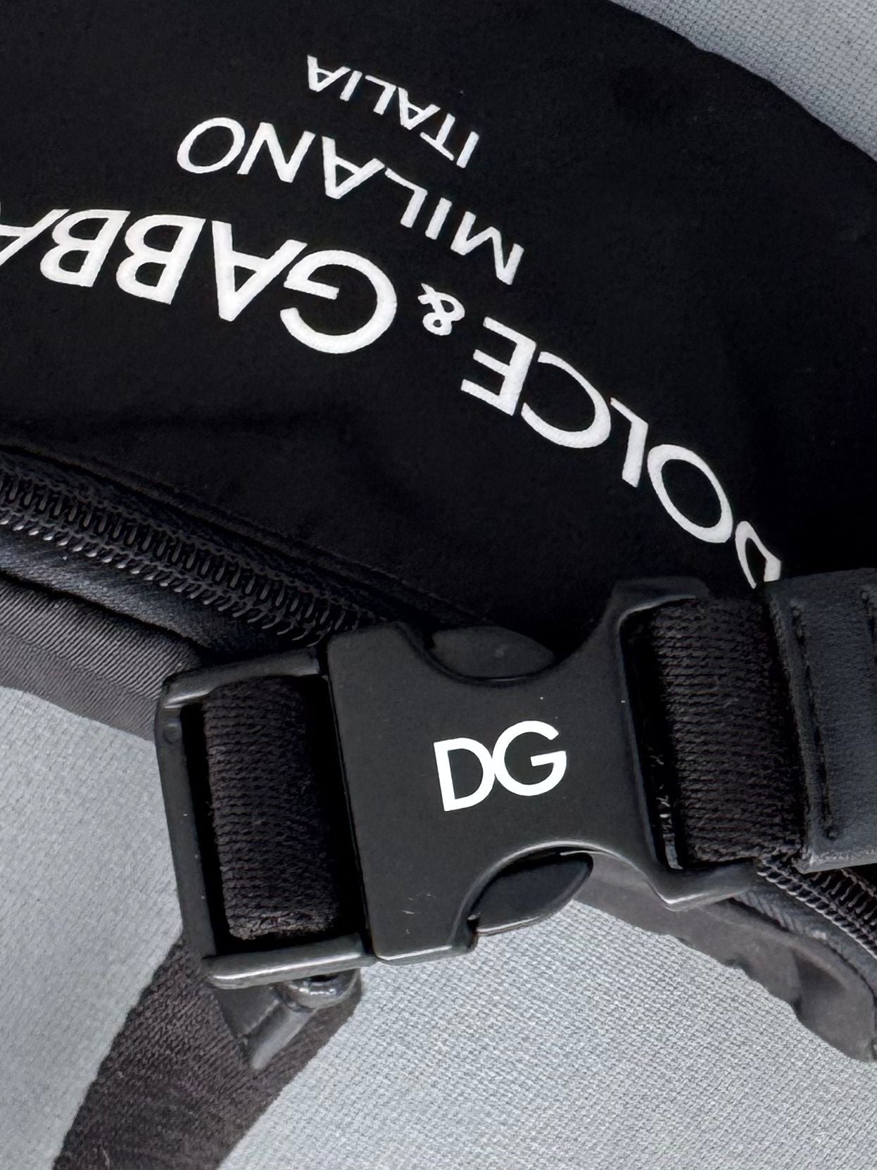 Dolce & Gabbana Black Logo Nylon Bum Bag