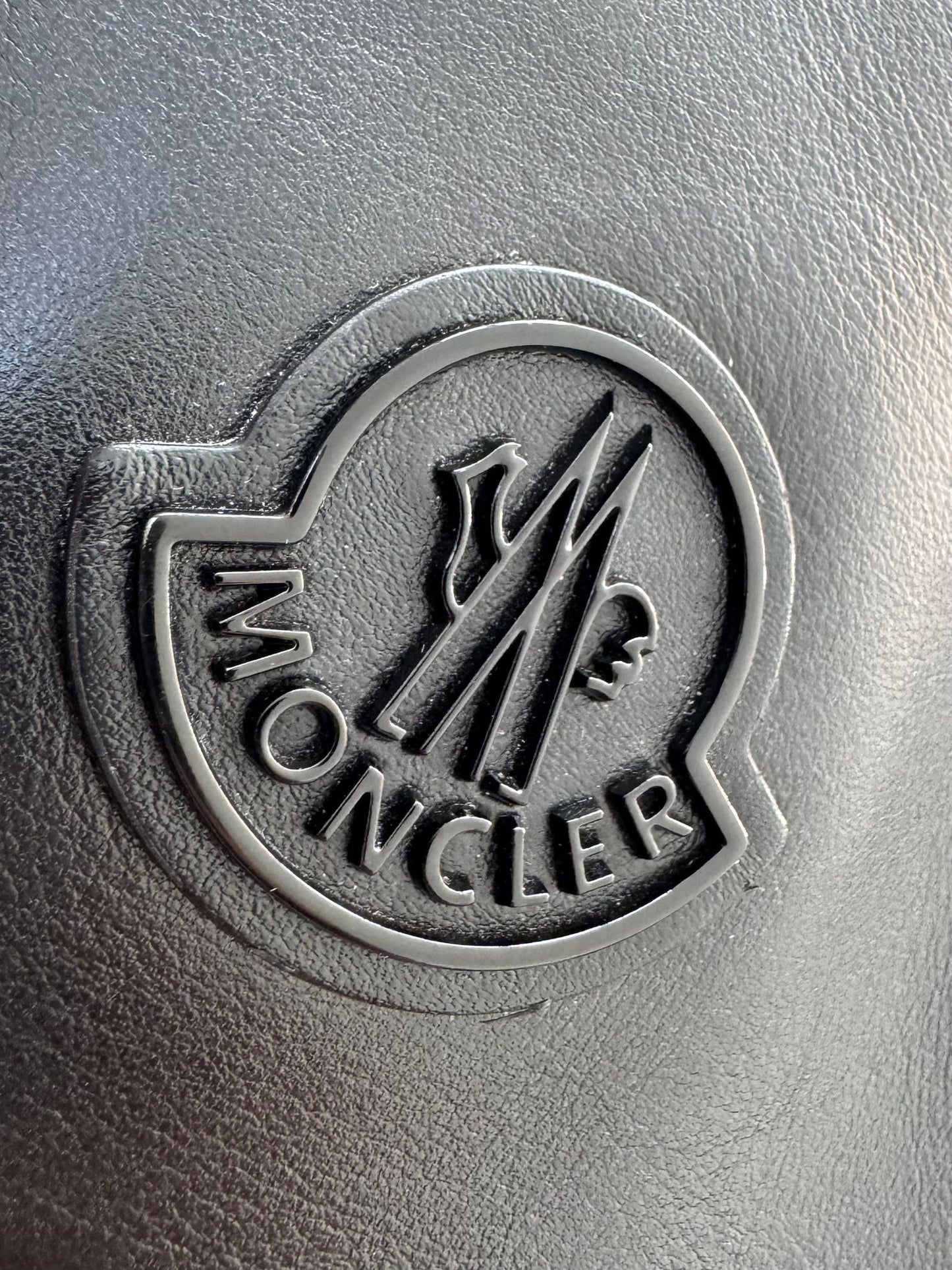 Moncler Mini Black Leather-Trimmed Crossbody Bag