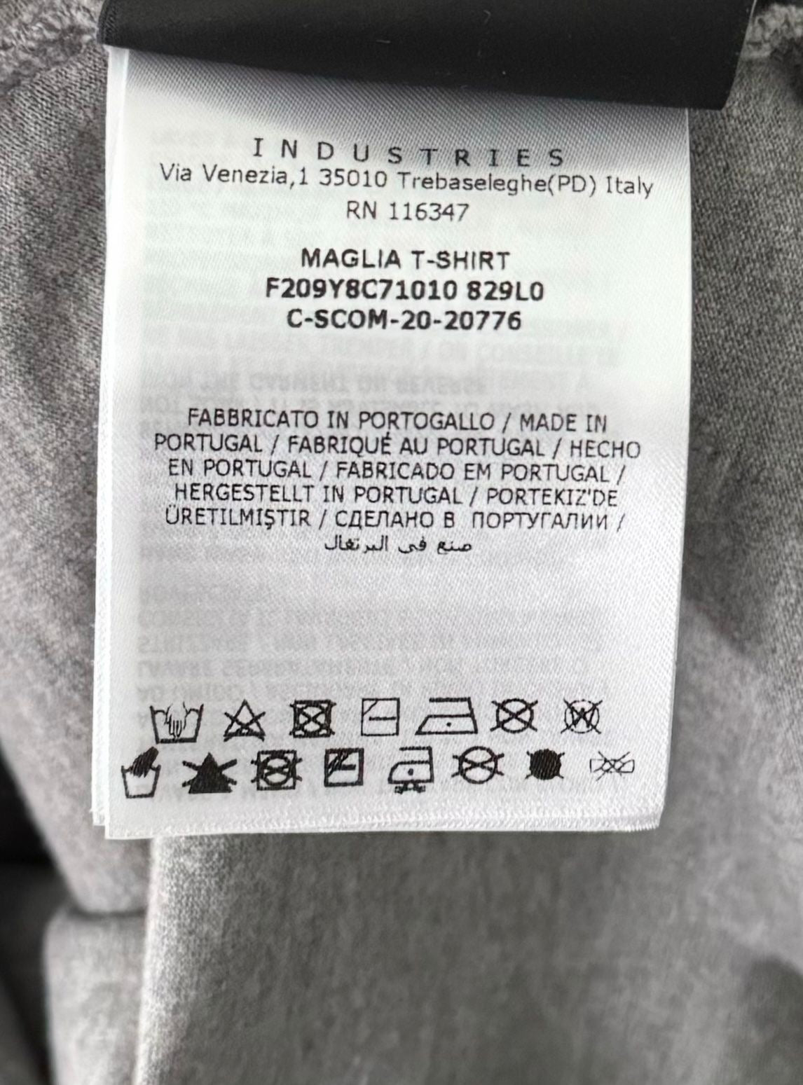 Moncler Genius 6 1017 ALYX 9SM Grey T Shirt - Large (21''PTP)