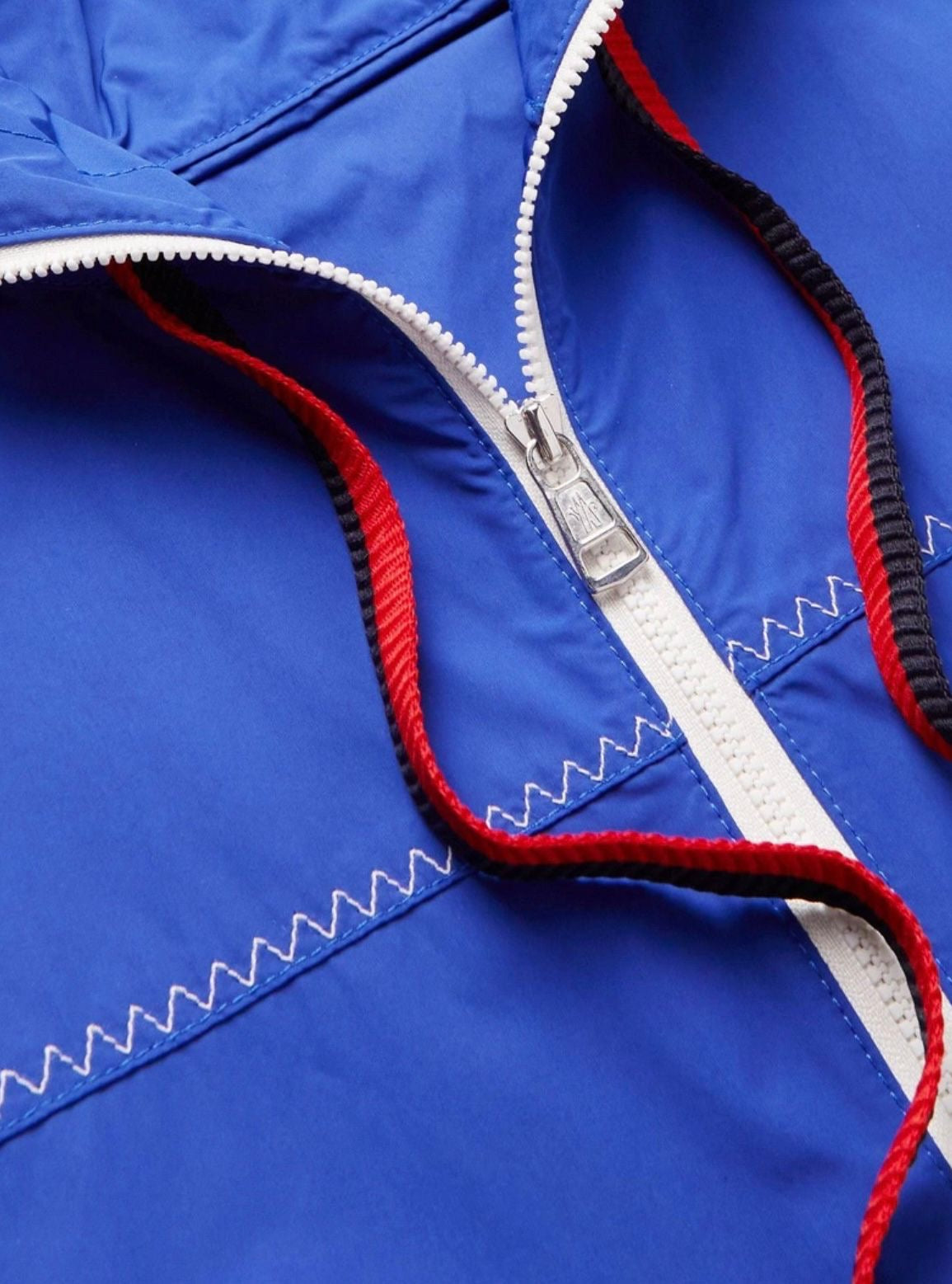 Moncler Blue Fujio Logo-Appliquéd Shell Hooded Jacket - Size 3 (24''ptp)