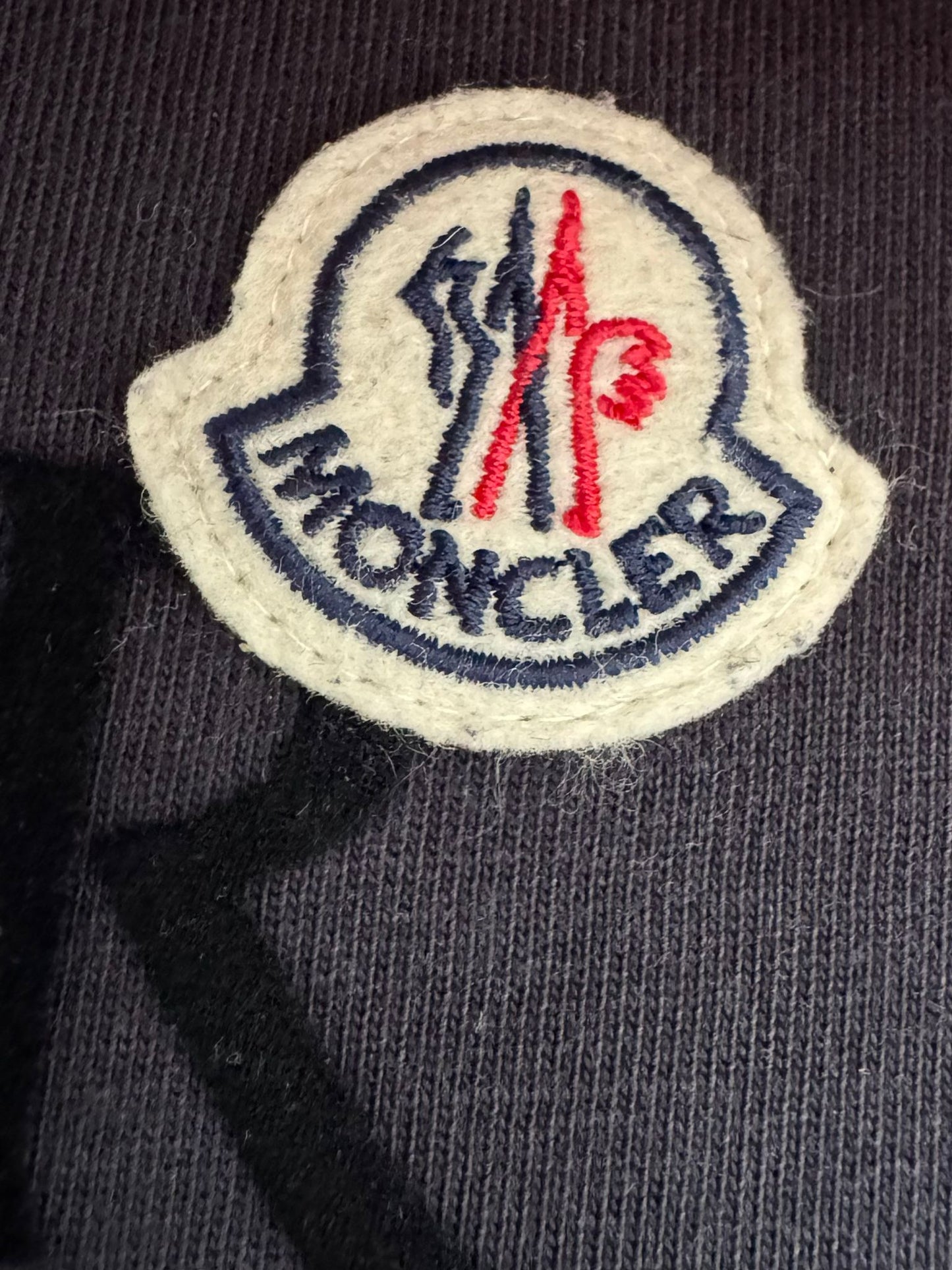 Moncler Navy Logo Badged T Shirt - Large (21.5''ptp)
