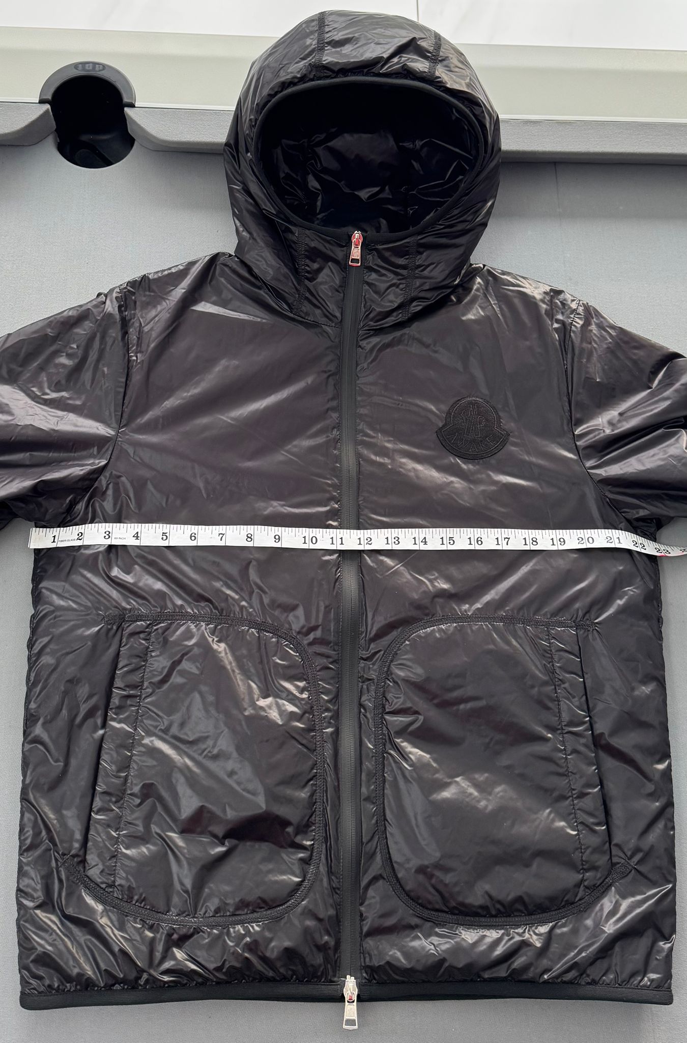 Moncler Awake Black Lau Windbreaker Jacket - Size 3 - PTP 23” - Fits Large