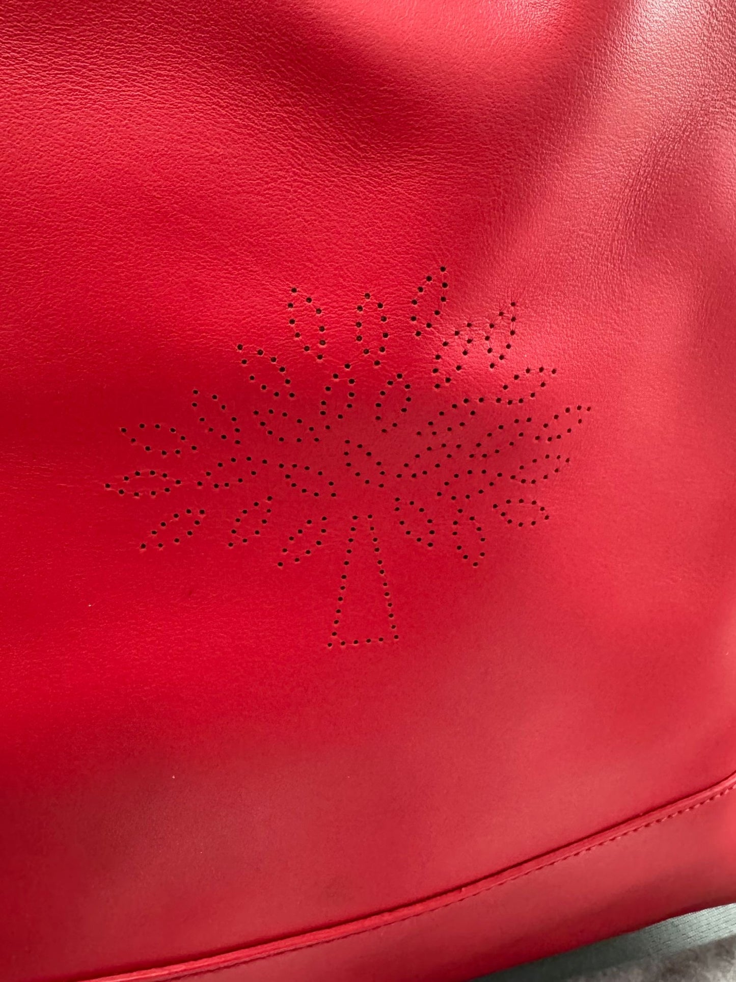 Mulberry Red Blossom Tote