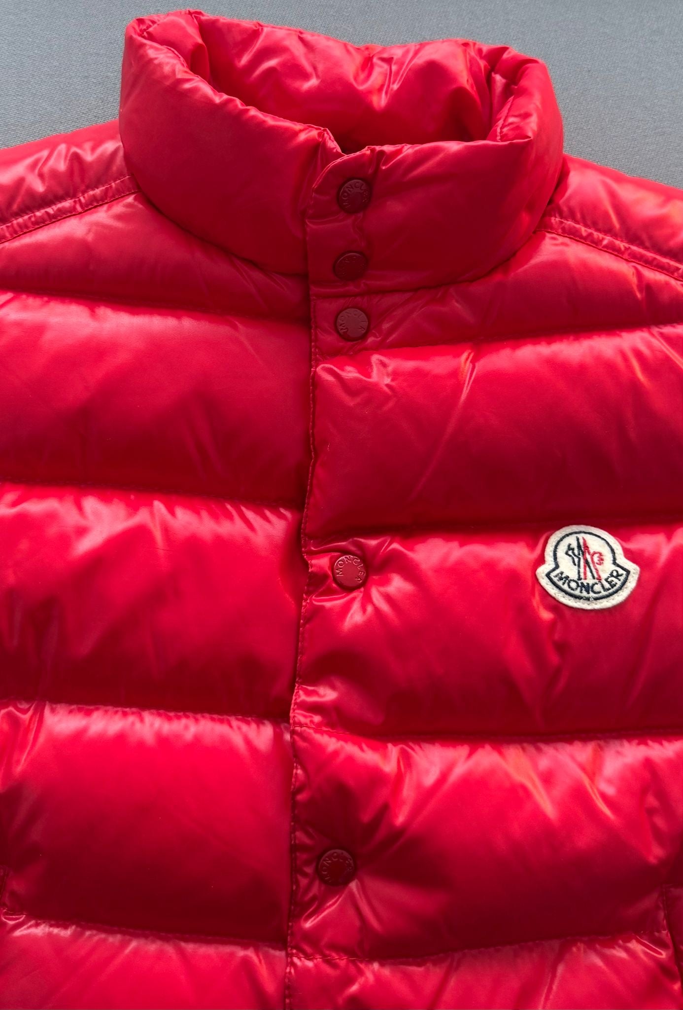 Moncler Red Tib Down Gilet - Age 10