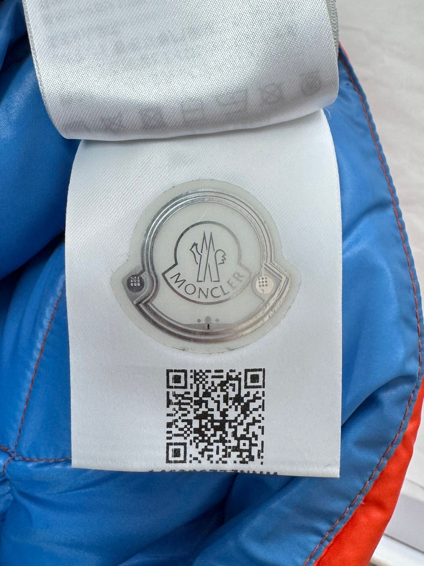 Moncler Puffer Down Busta Piumino Clutch/ Laptop Sleeve In Orange - Brand New In Box