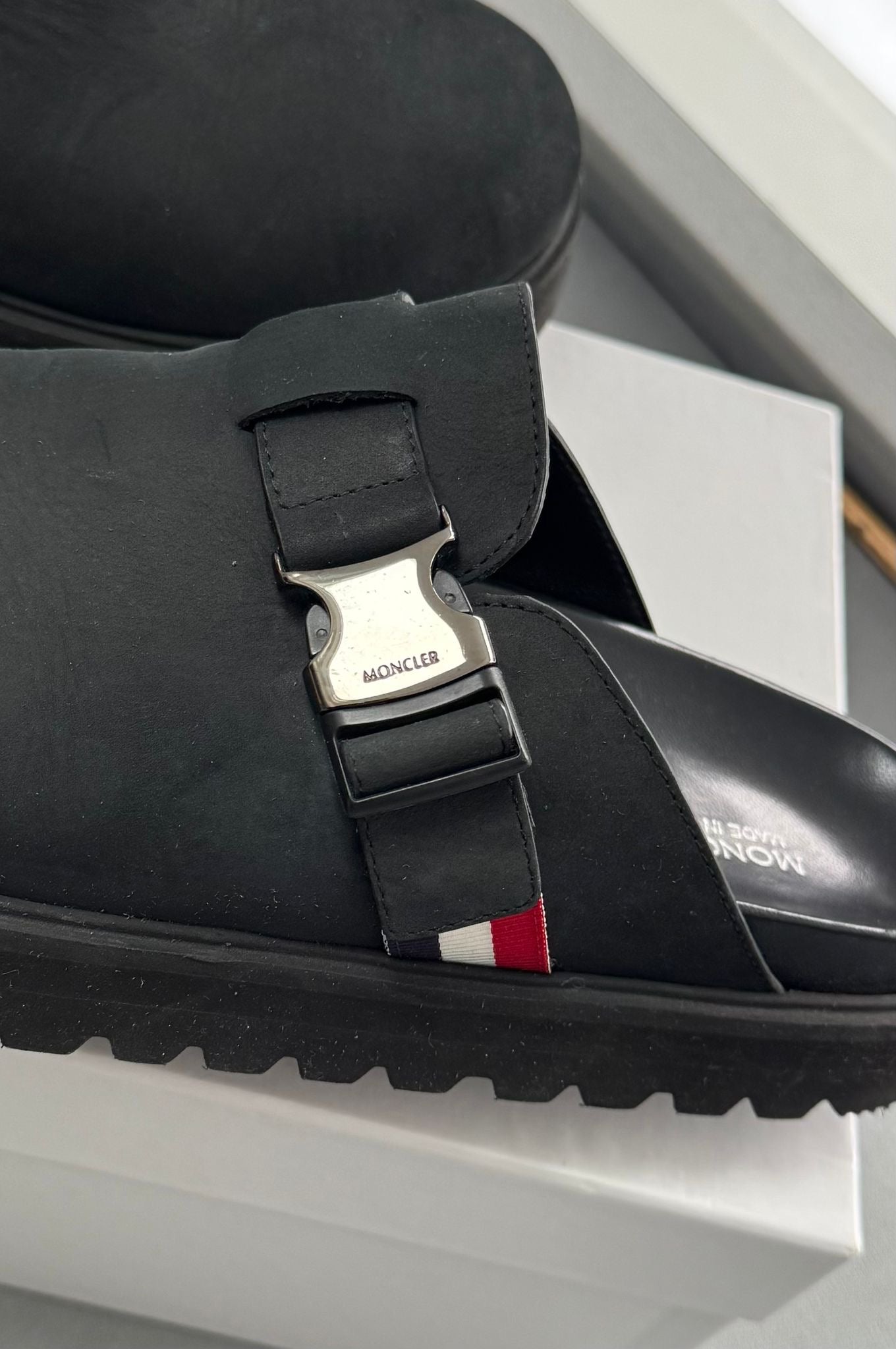 Moncler Black Mon Mules - UK10 (EU44)