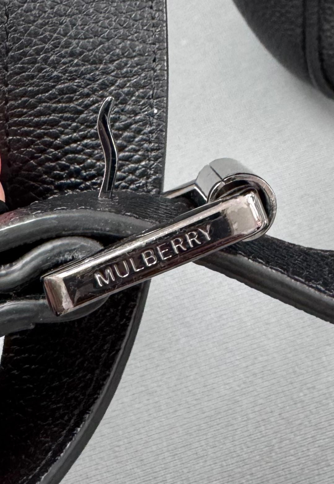 Mulberry Theo Dark Grey Laptop Bag Document Briefcase