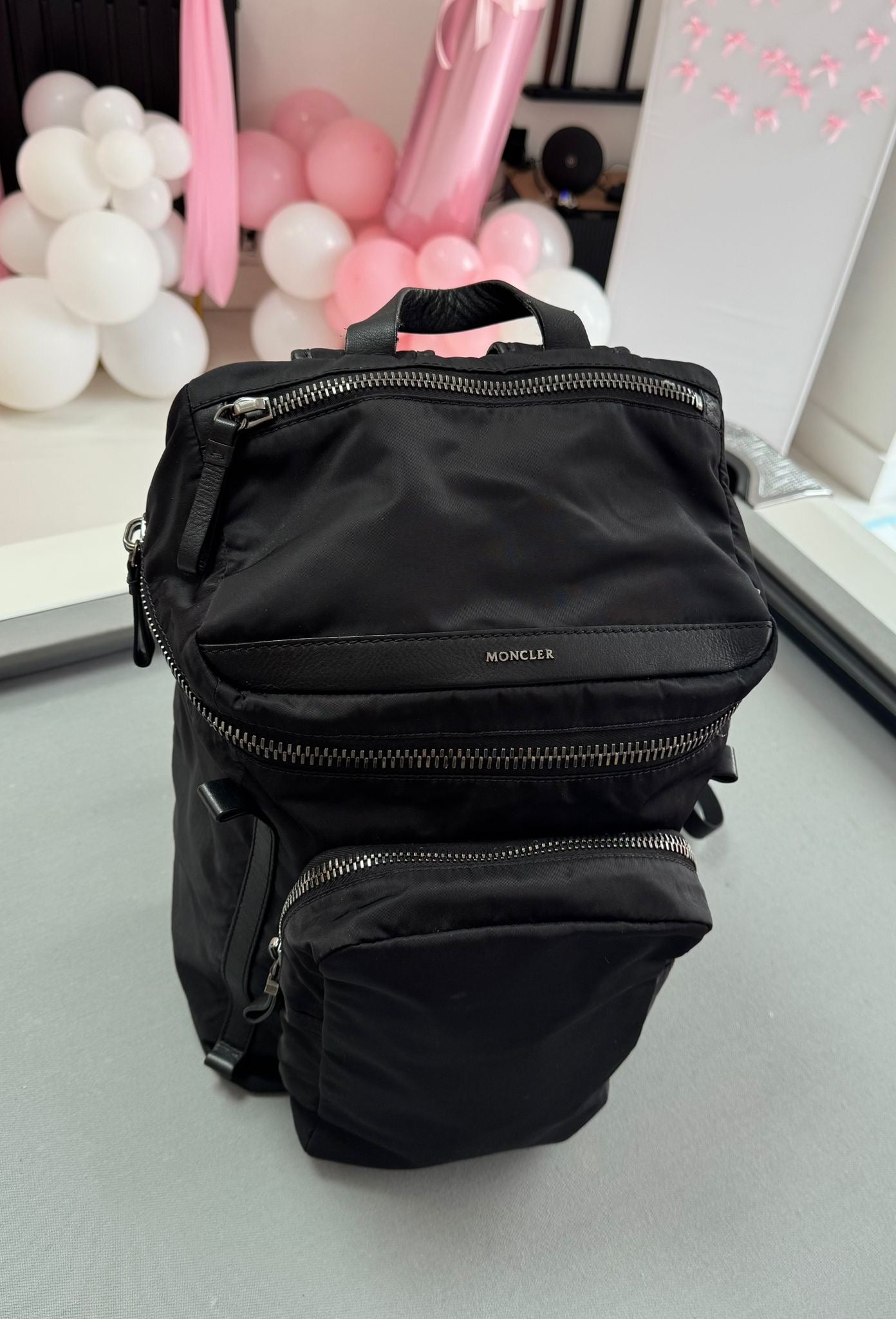 Moncler Black Yannick Backpack