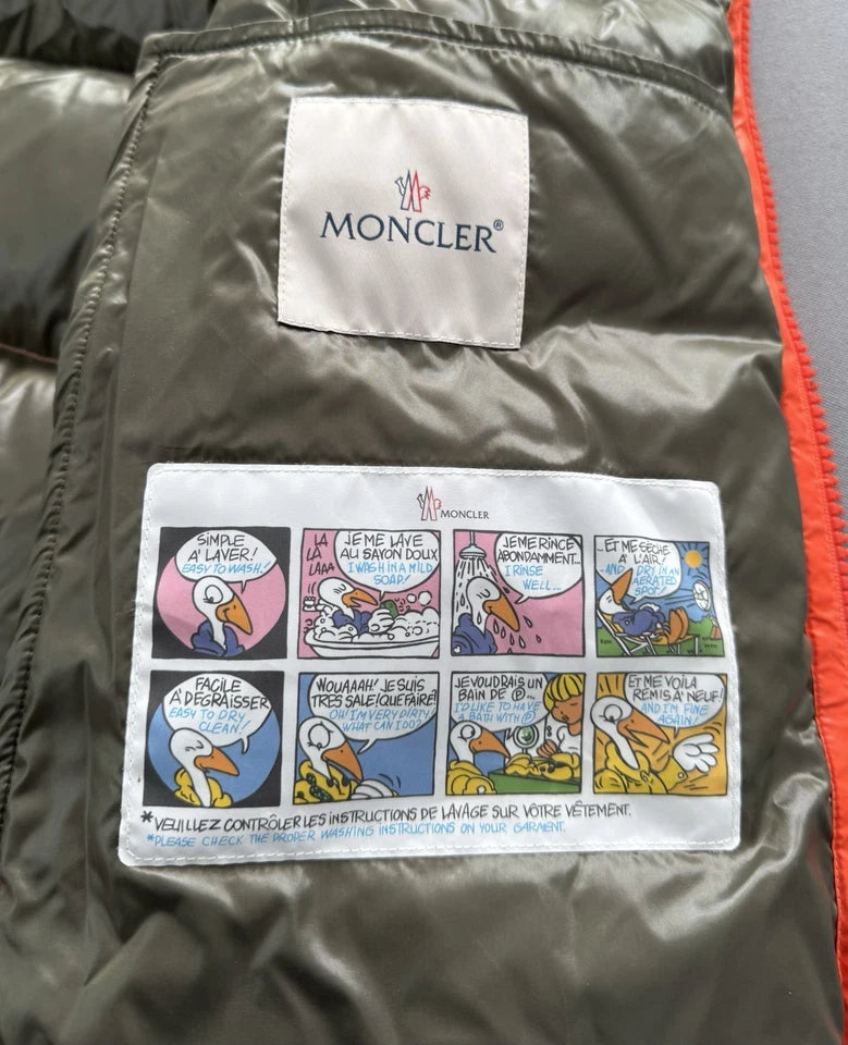 Moncler Orange Bormes Gilet - Size 6 (XL /XXL) 26” PTP