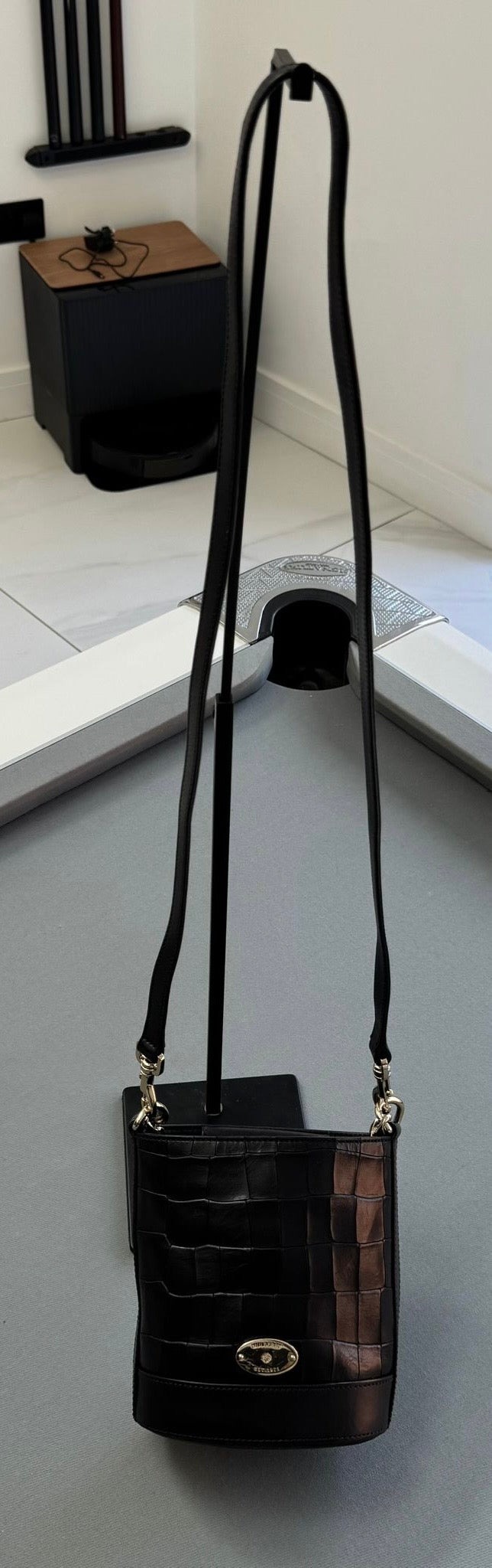 Mulberry Mini Jamie Bucket Bag Black With Gold Hardware