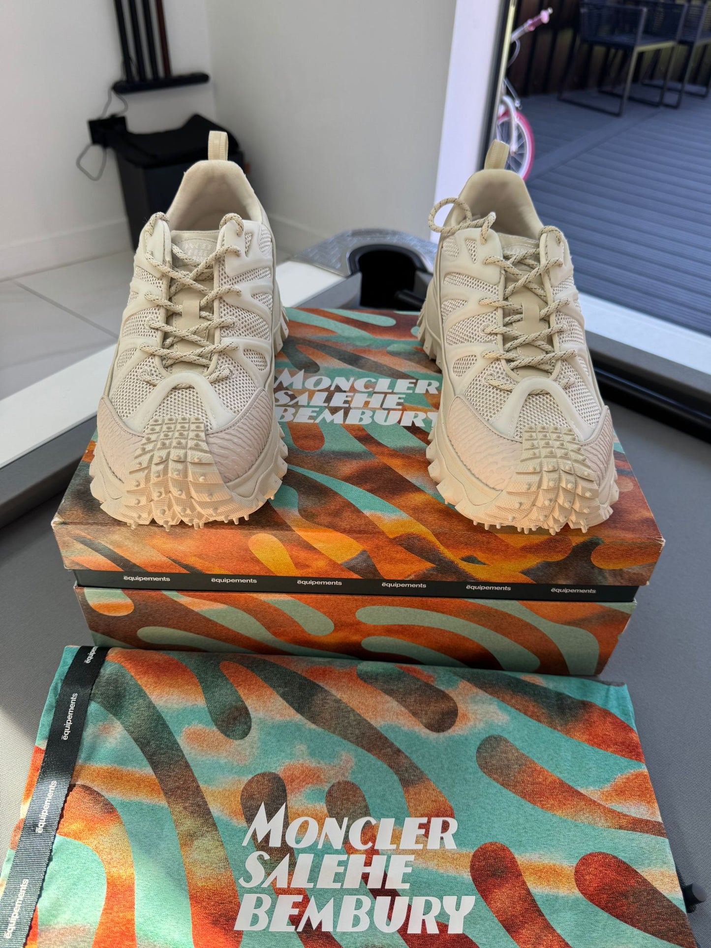 Moncler Amoeba Trainers Trailgrip by Salehe Bembury UK 9 - EU 43 - Brand New