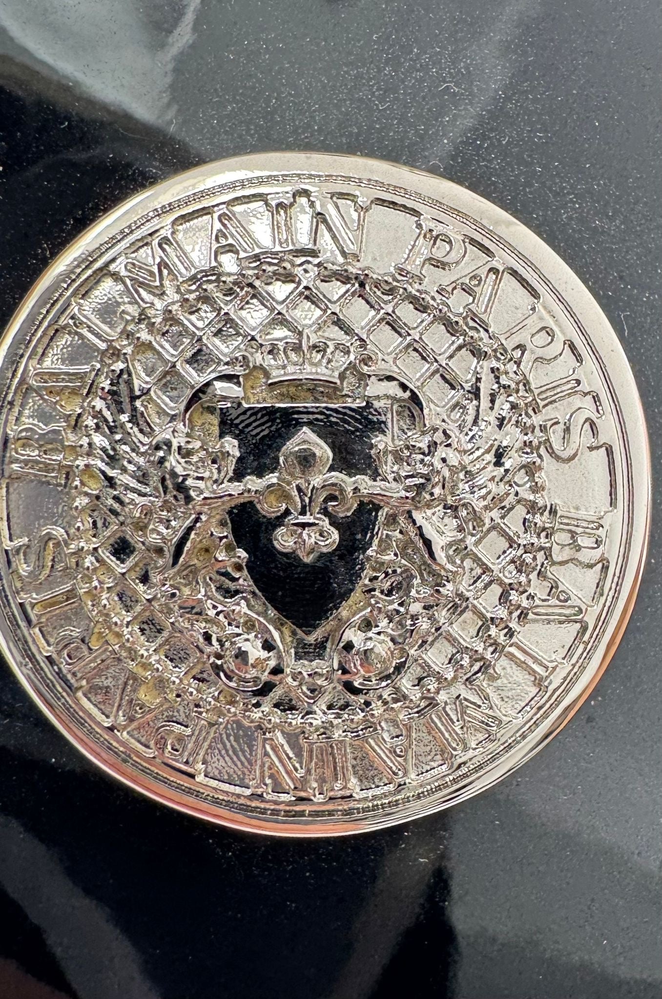 Balmain Printed Logo Transparent Tote Bag