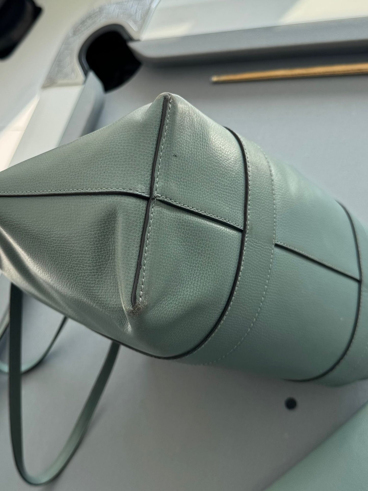 Mulberry Bayswater Tote In Antique Blue With Gold Hardware - Limited Edition