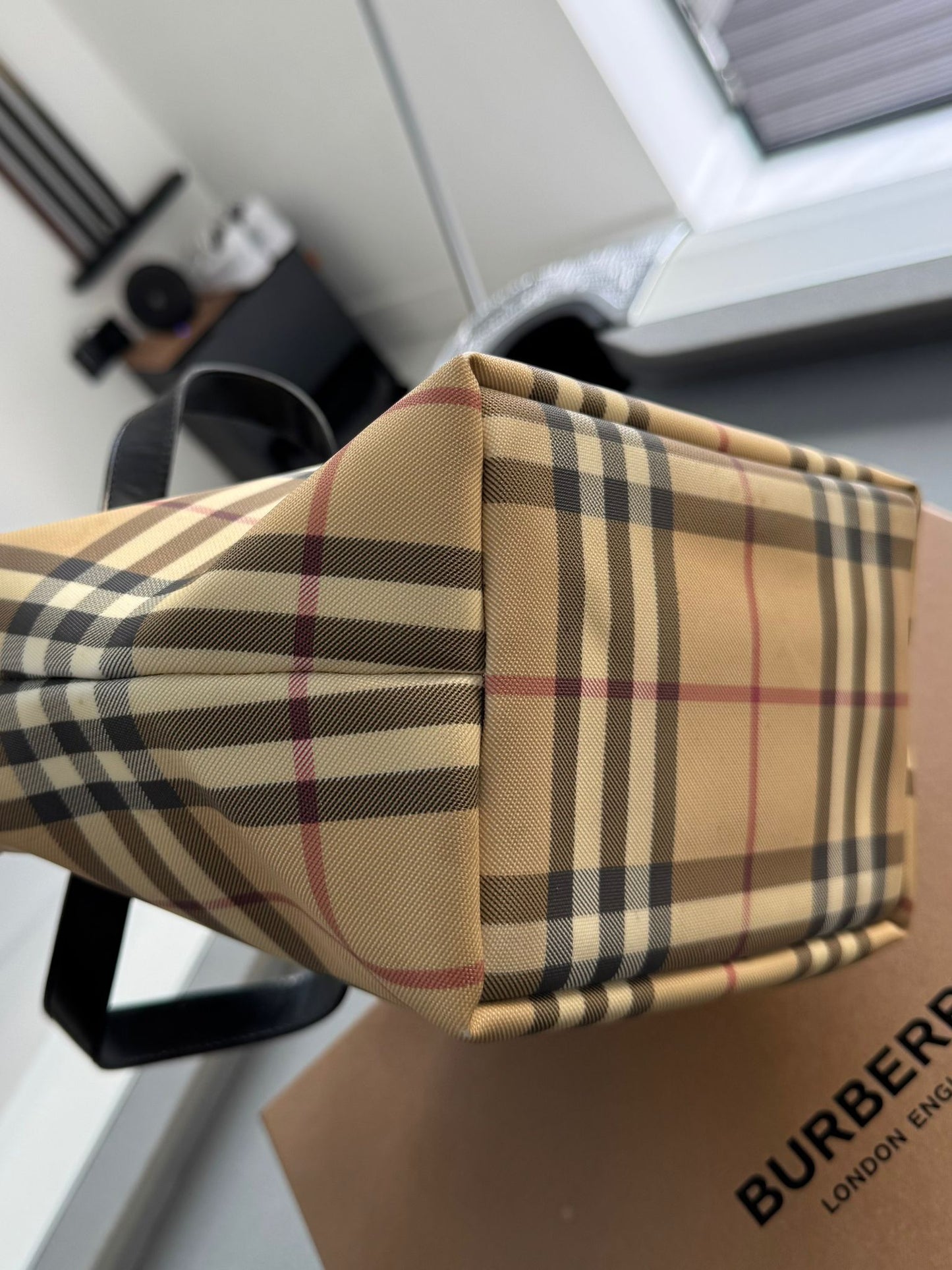 Burberry UPVC Check Tote Bag