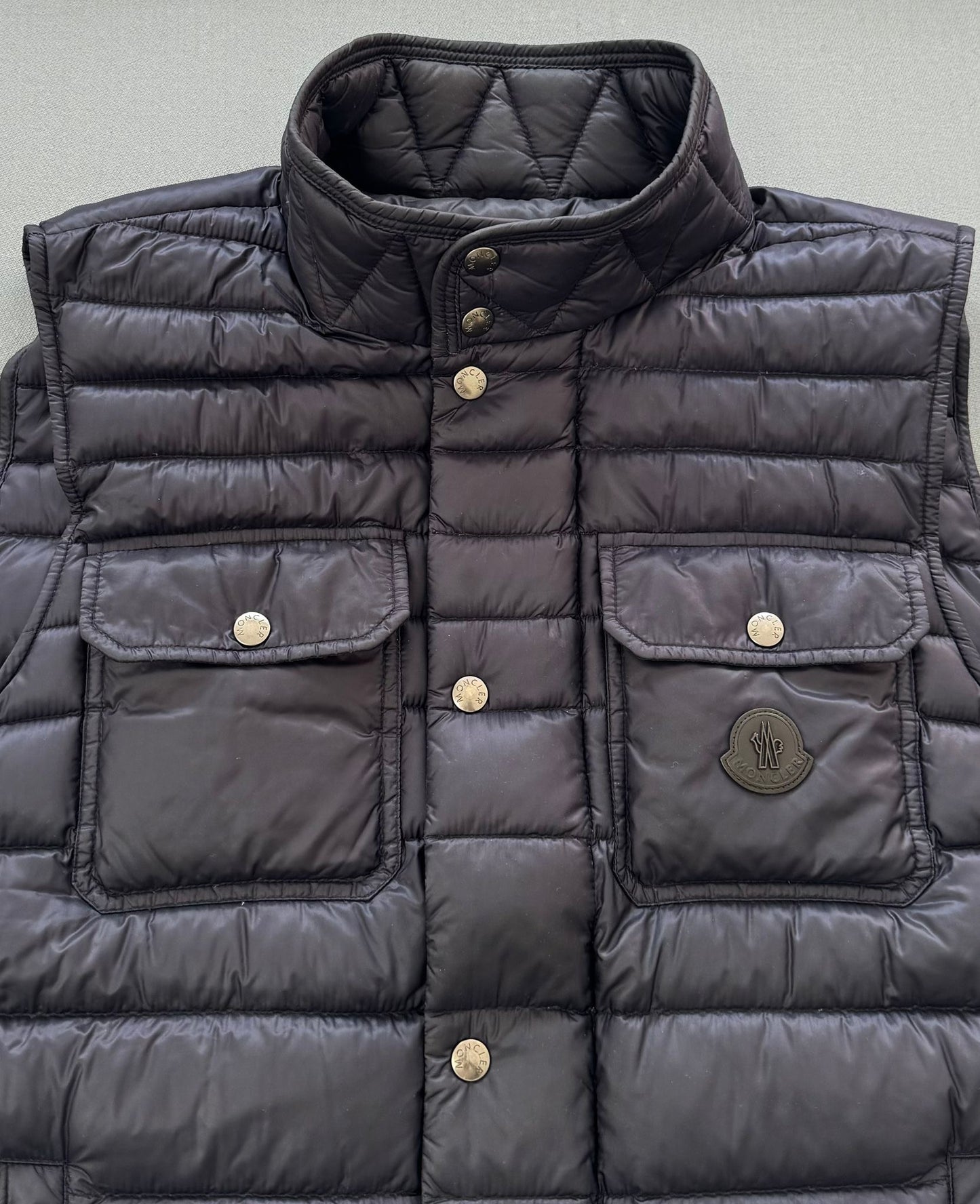 Moncler Navy Ever Gilet - XL (Size 5) - 24” PTP