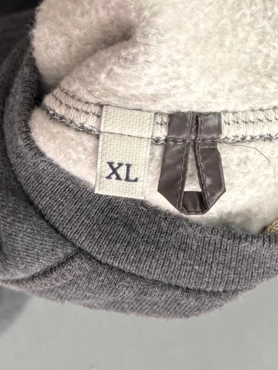 Moncler Grenoble Dark Grey Nylon Logo Sweatshirt - Size: XL (22''ptp)