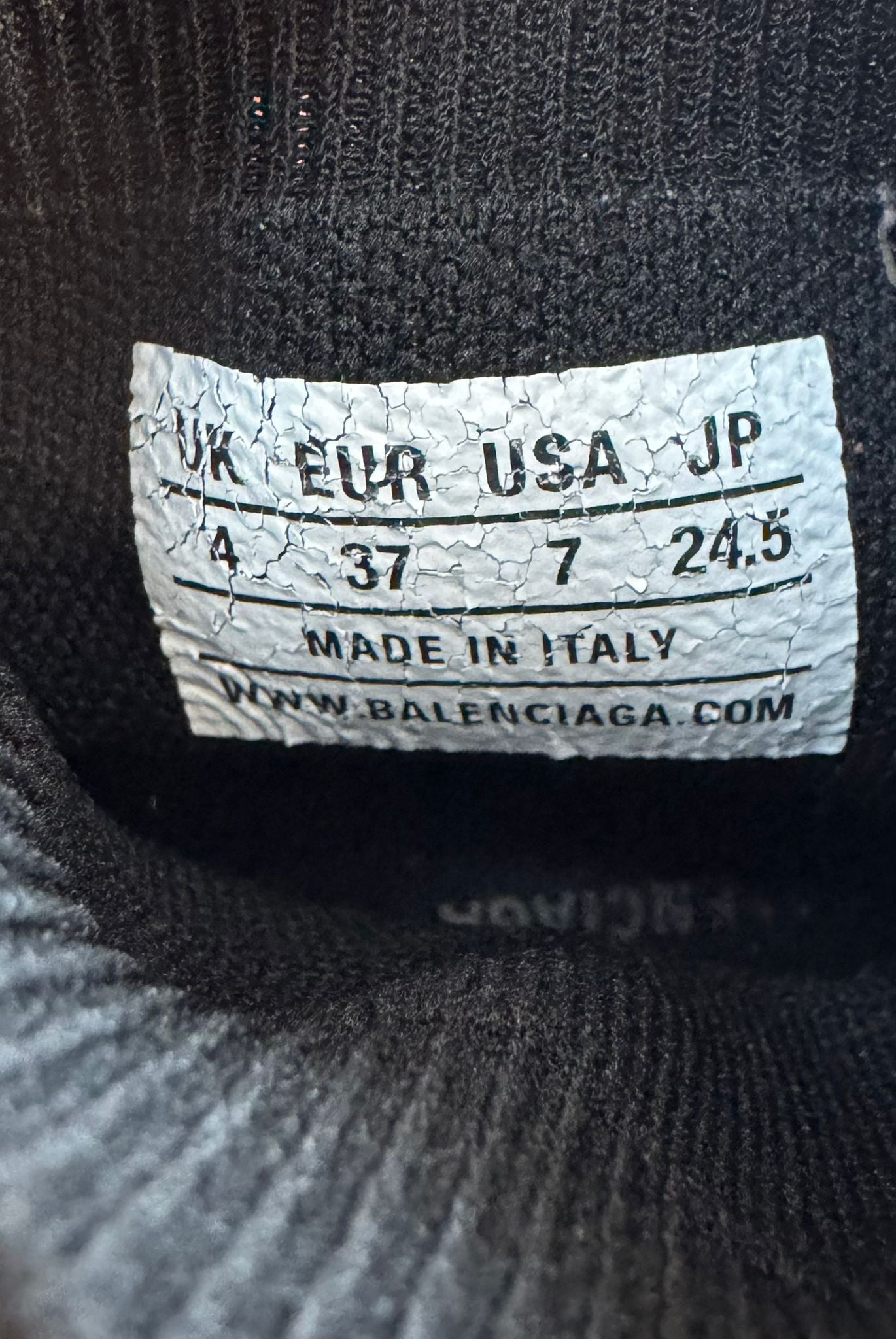 Balenciaga Speed Sock Black Clear Trainers UK 4 (EU37)