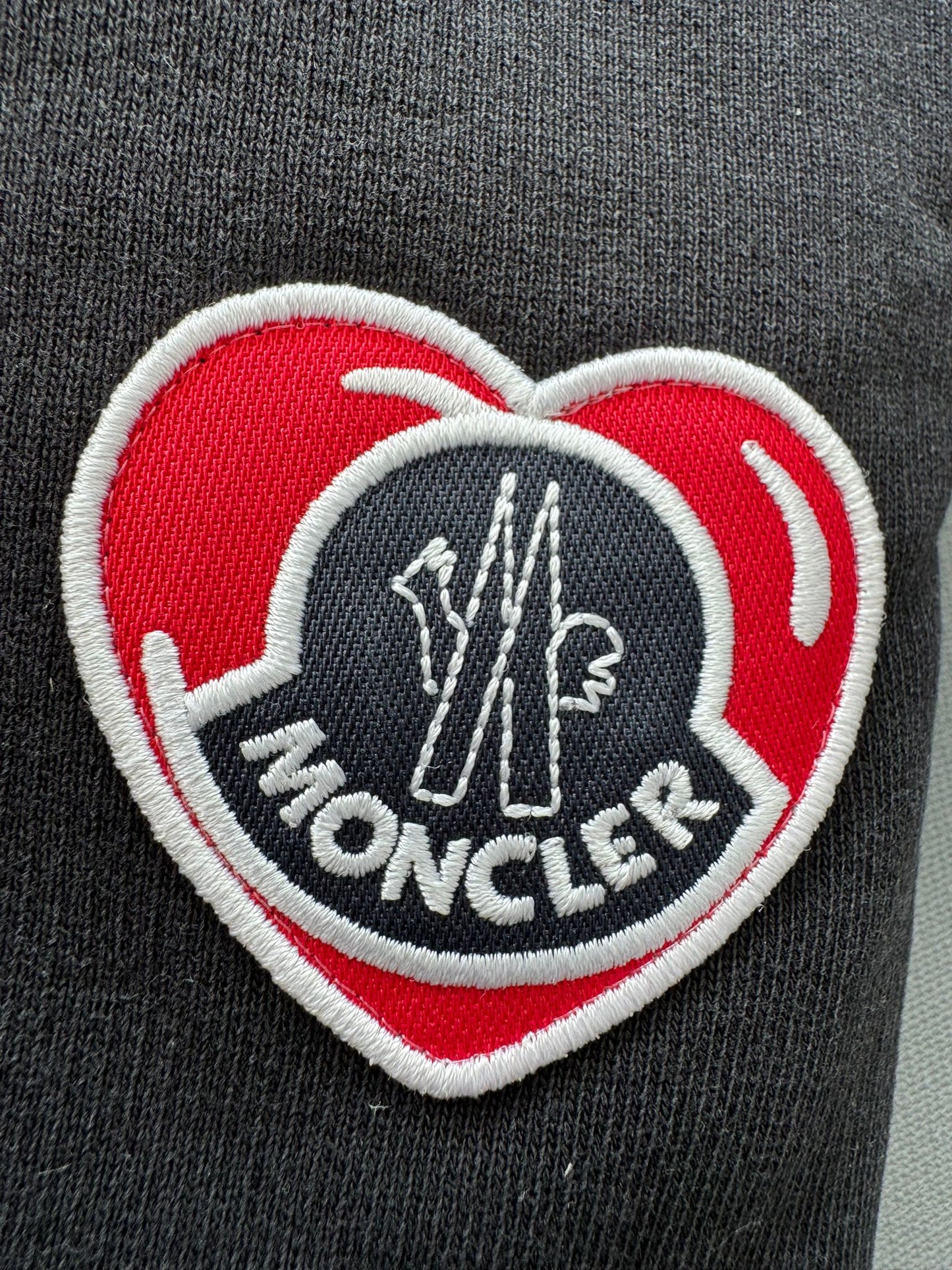 Moncler Heart Logo Tracksuit Bottoms Black - XL