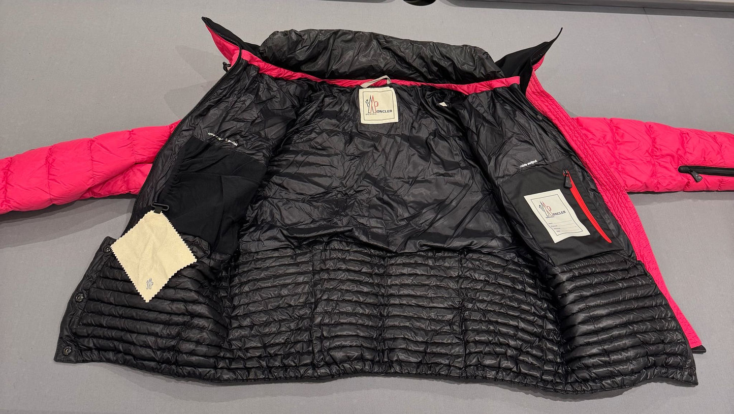Moncler Grenoble Vonne Pink Down Jacket - Size 2 - Fits UK 10