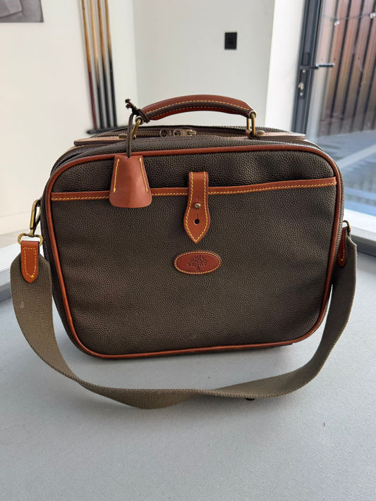 Mulberry Mole & Cognac Scotchgrain Briefcase