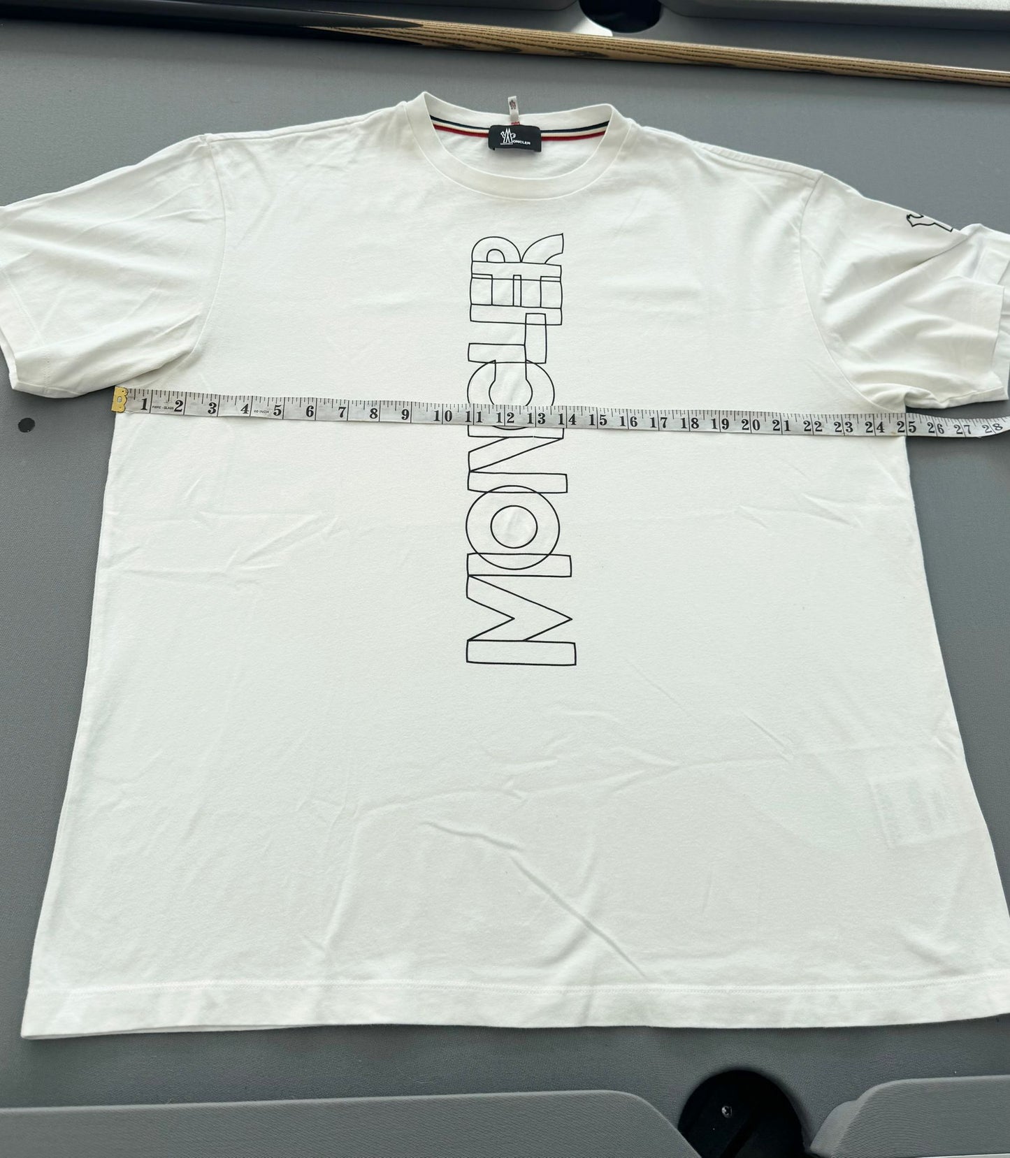 Moncler Off White Grenoble Logo Print T-Shirt - XL - 25” PTP