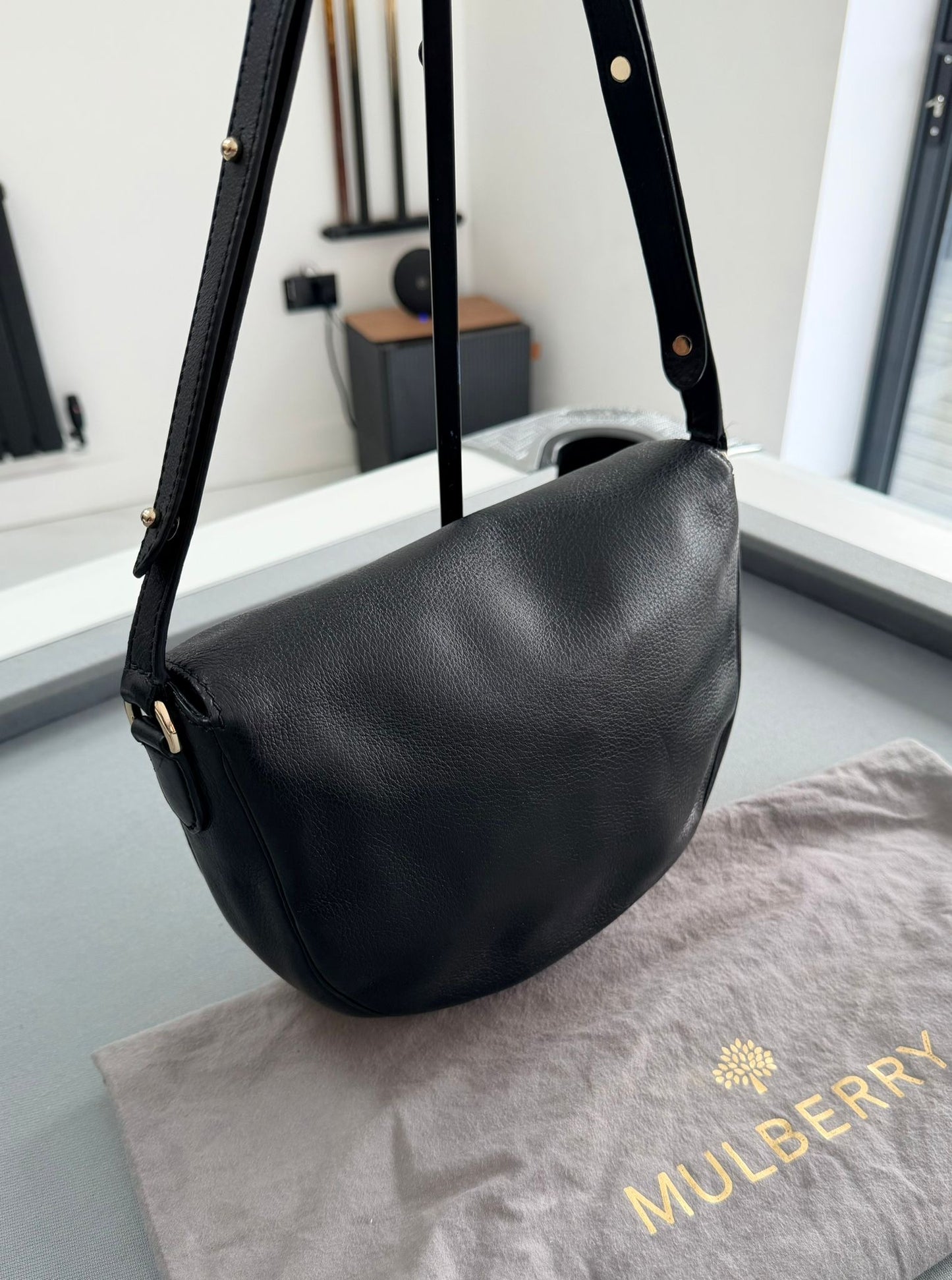 Mulberry Tessie Satchel Black Crossbody Shoulder Bag – Authentic Pre-Loved UK | Westin High End