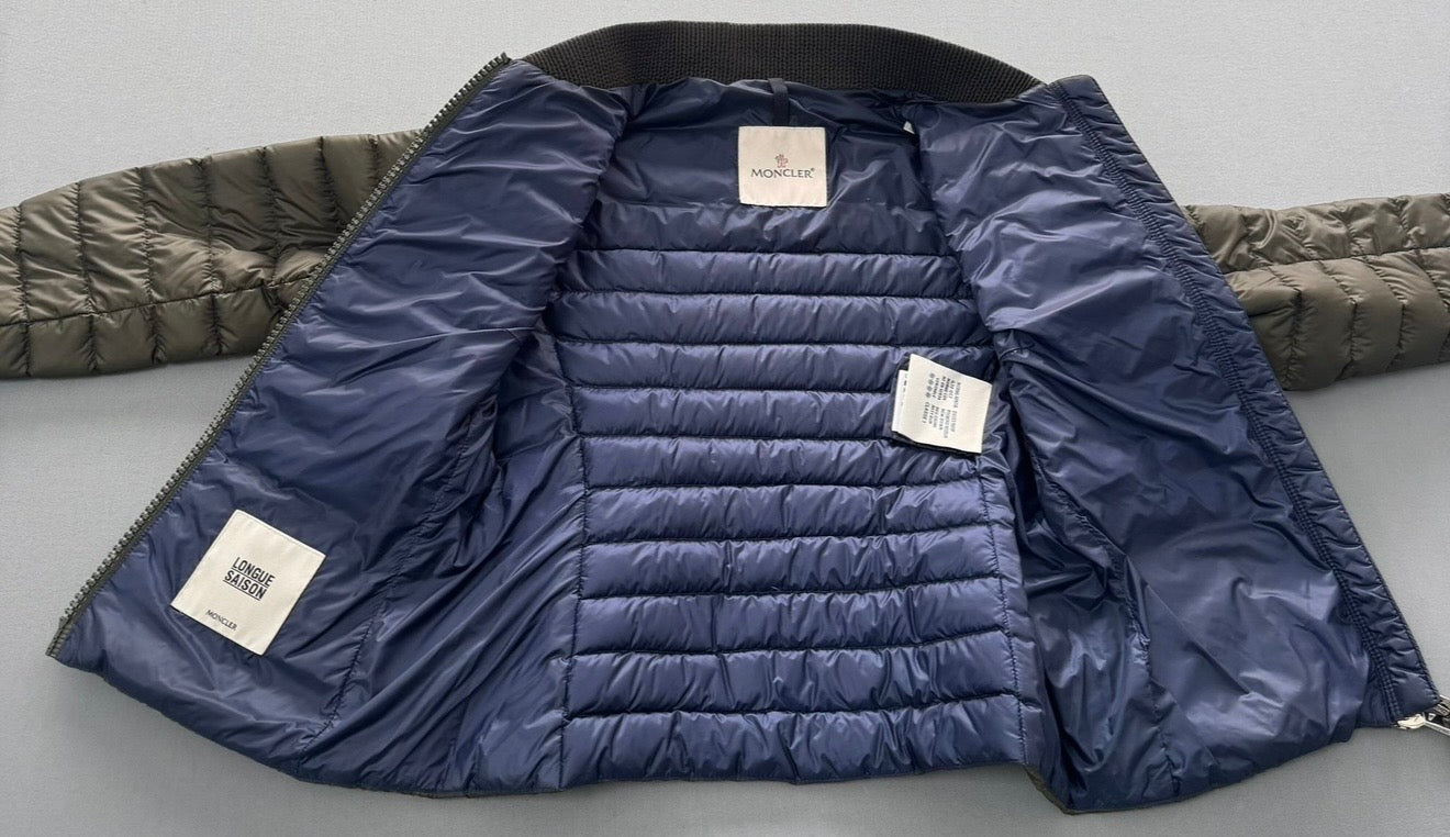 Moncler Blen Down Jacket – Khaki (Size 0, UK6–8)