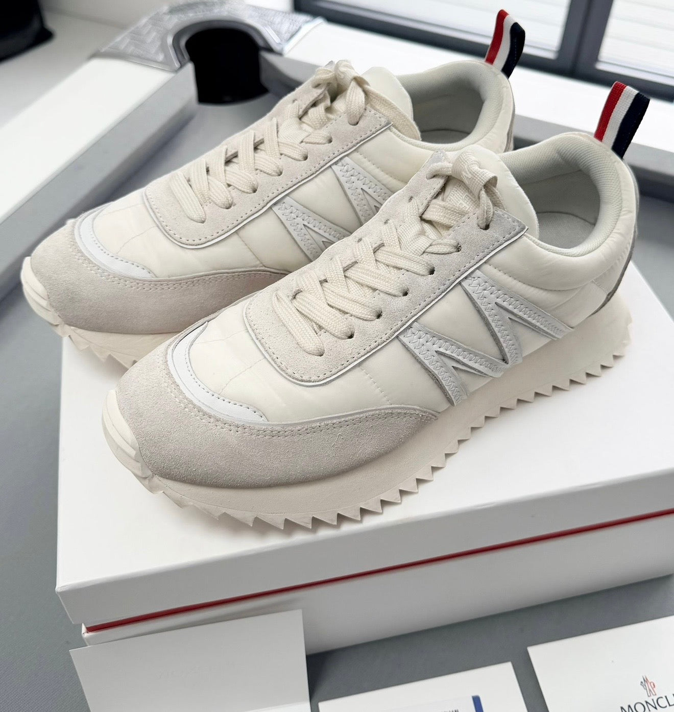 Moncler Pace Trainers - Cream (UK7- EU41) Fit UK 8